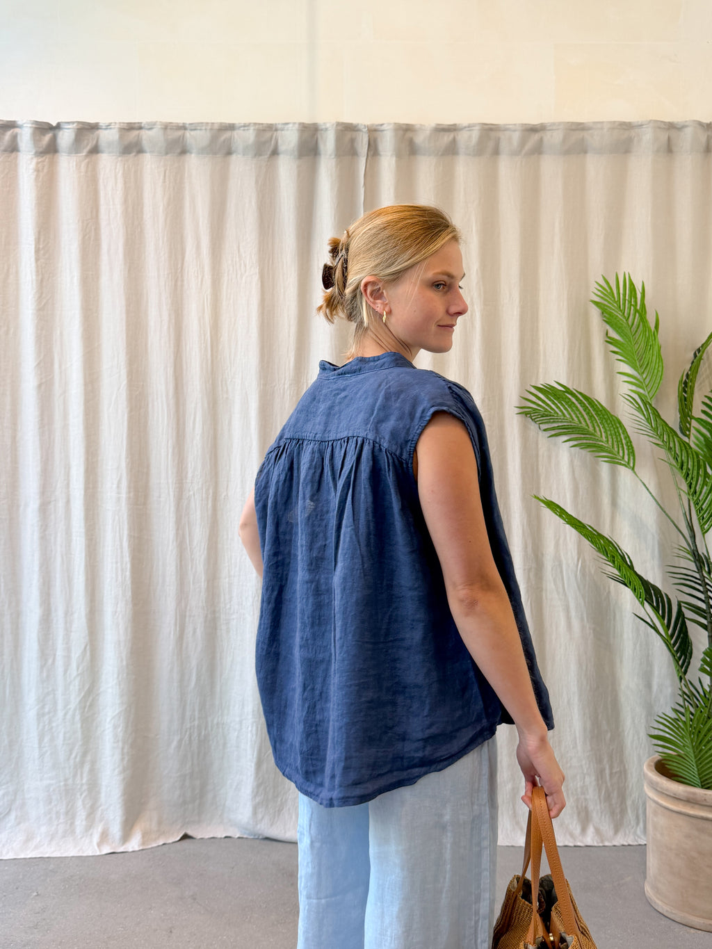 Lecce linen blouse
