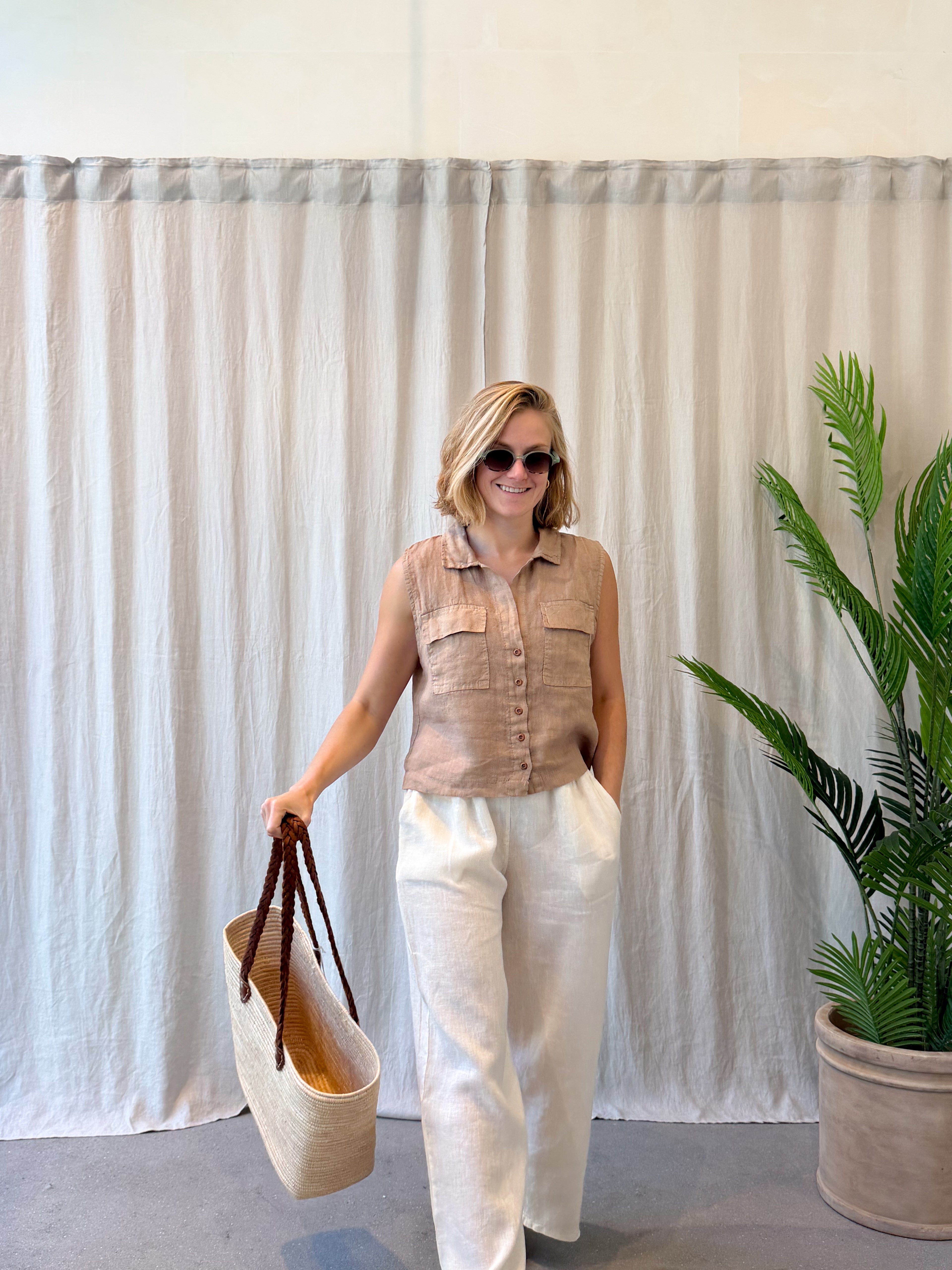 Elba linen top