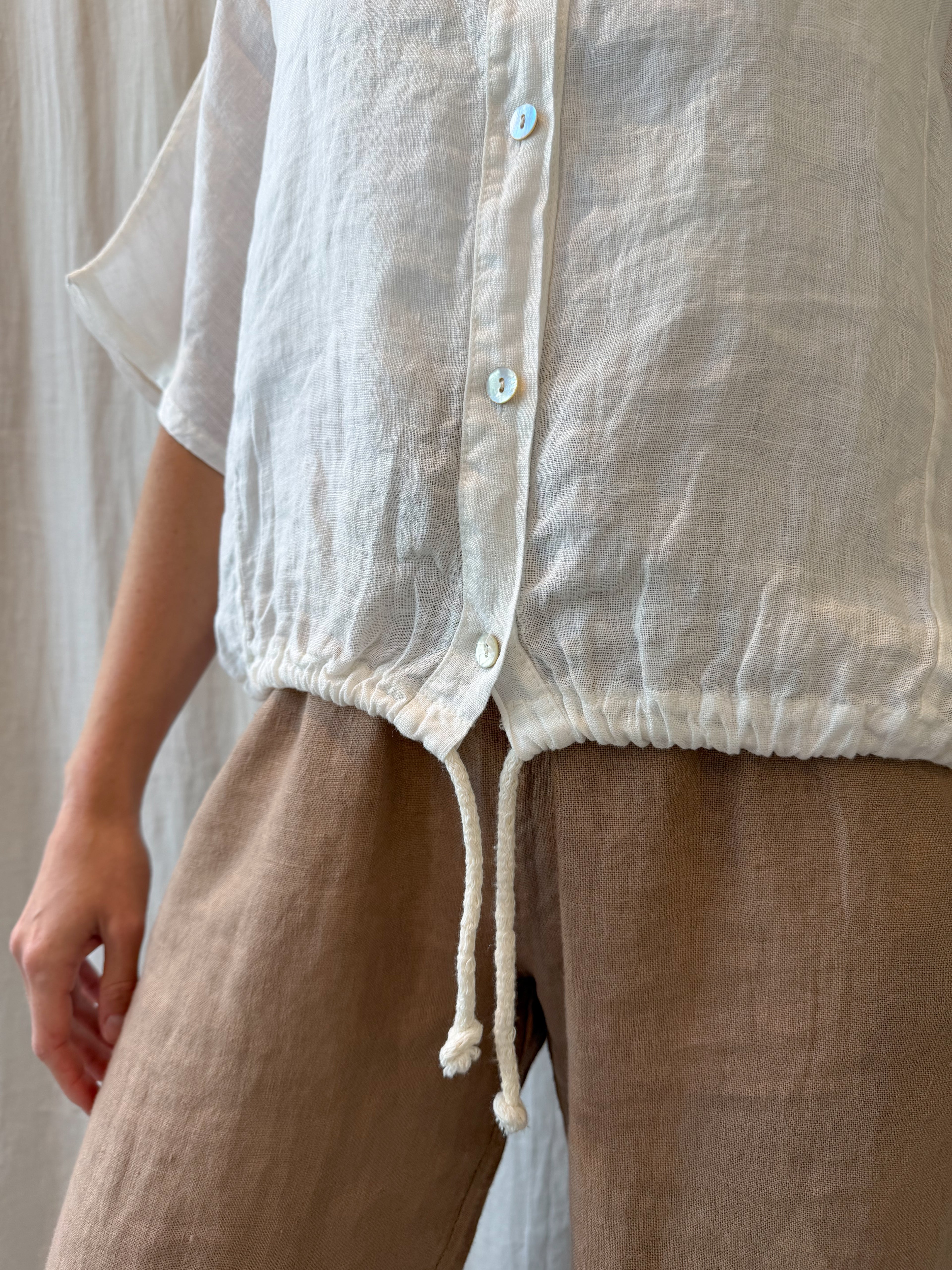 Manarola linen blouse