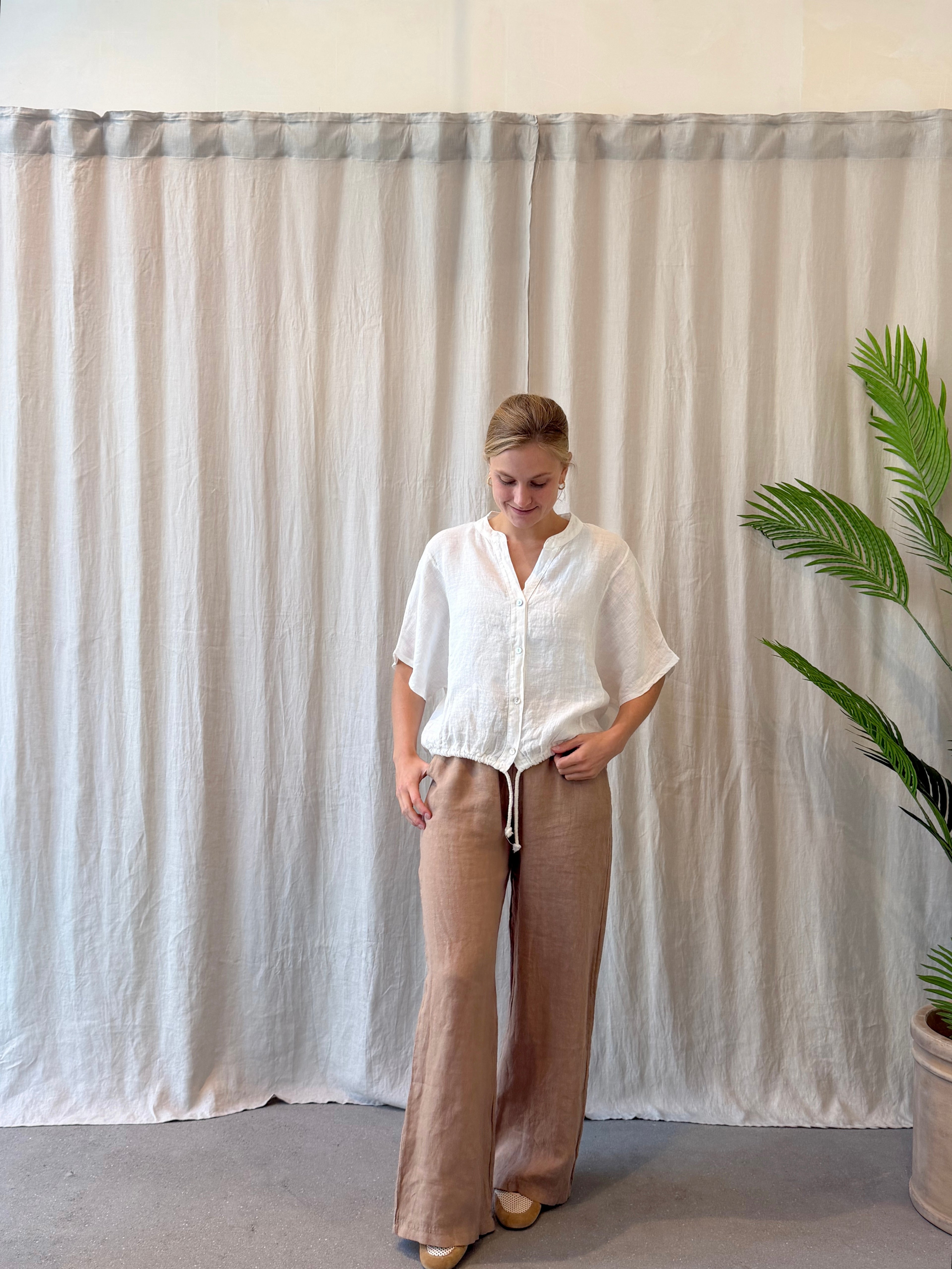 Manarola linen blouse