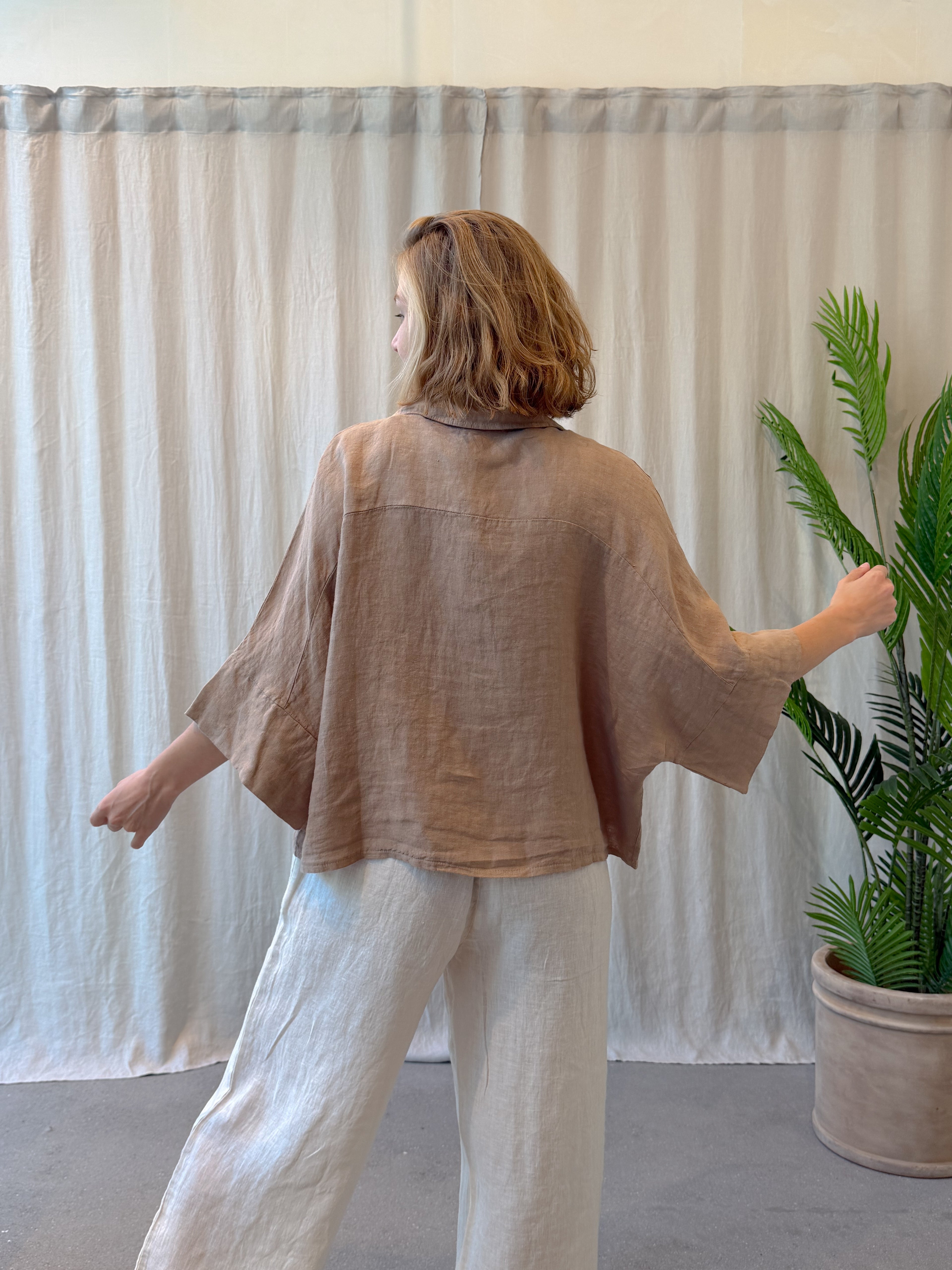 Taormina linen blouse