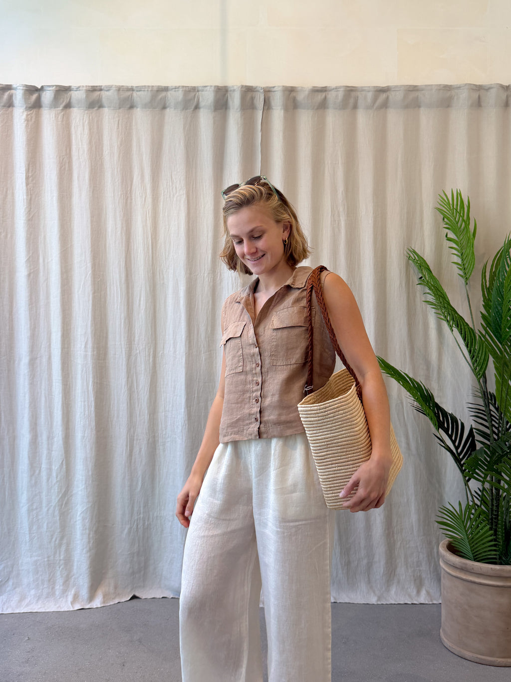 Elba linen top