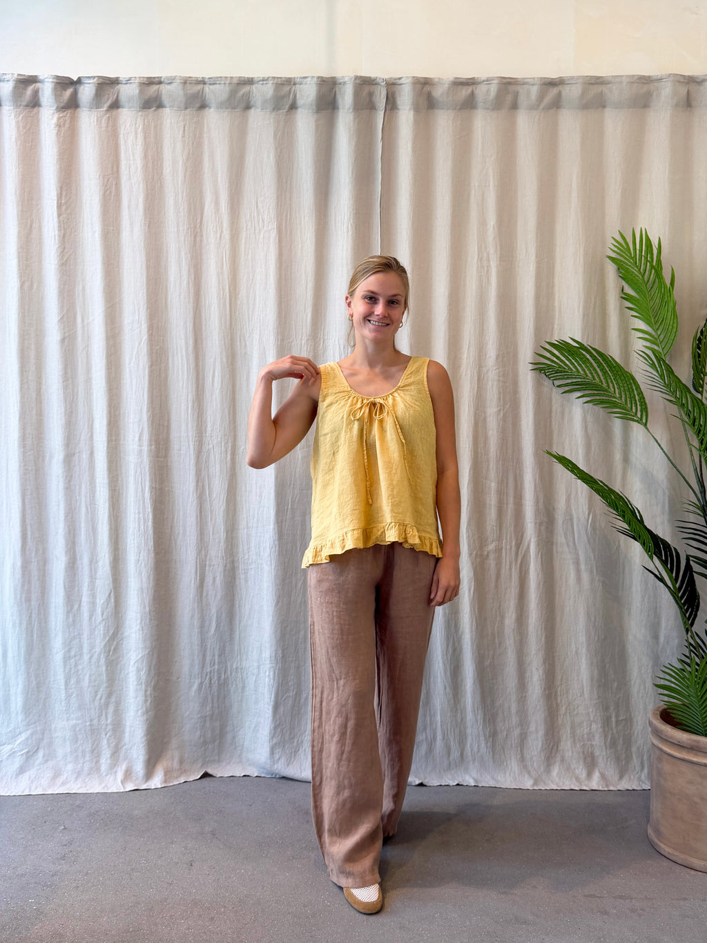 Sicilia linen top