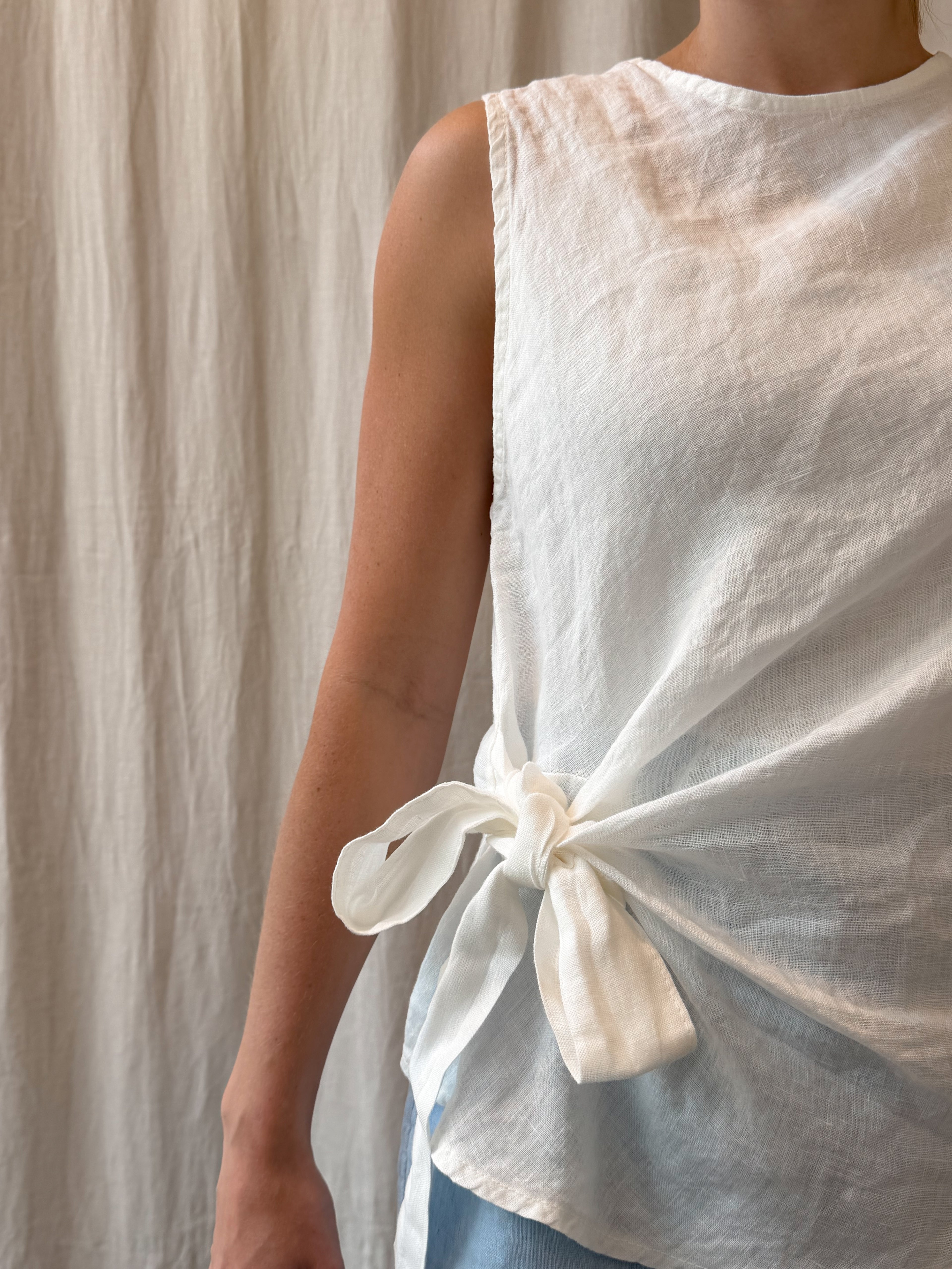 Lucca linen top