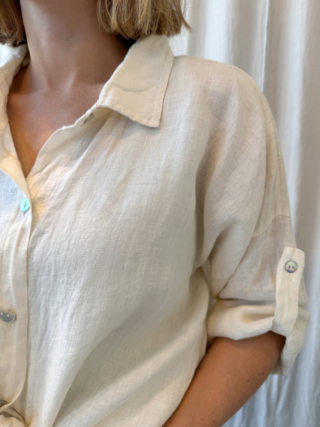 Siena linen blouse