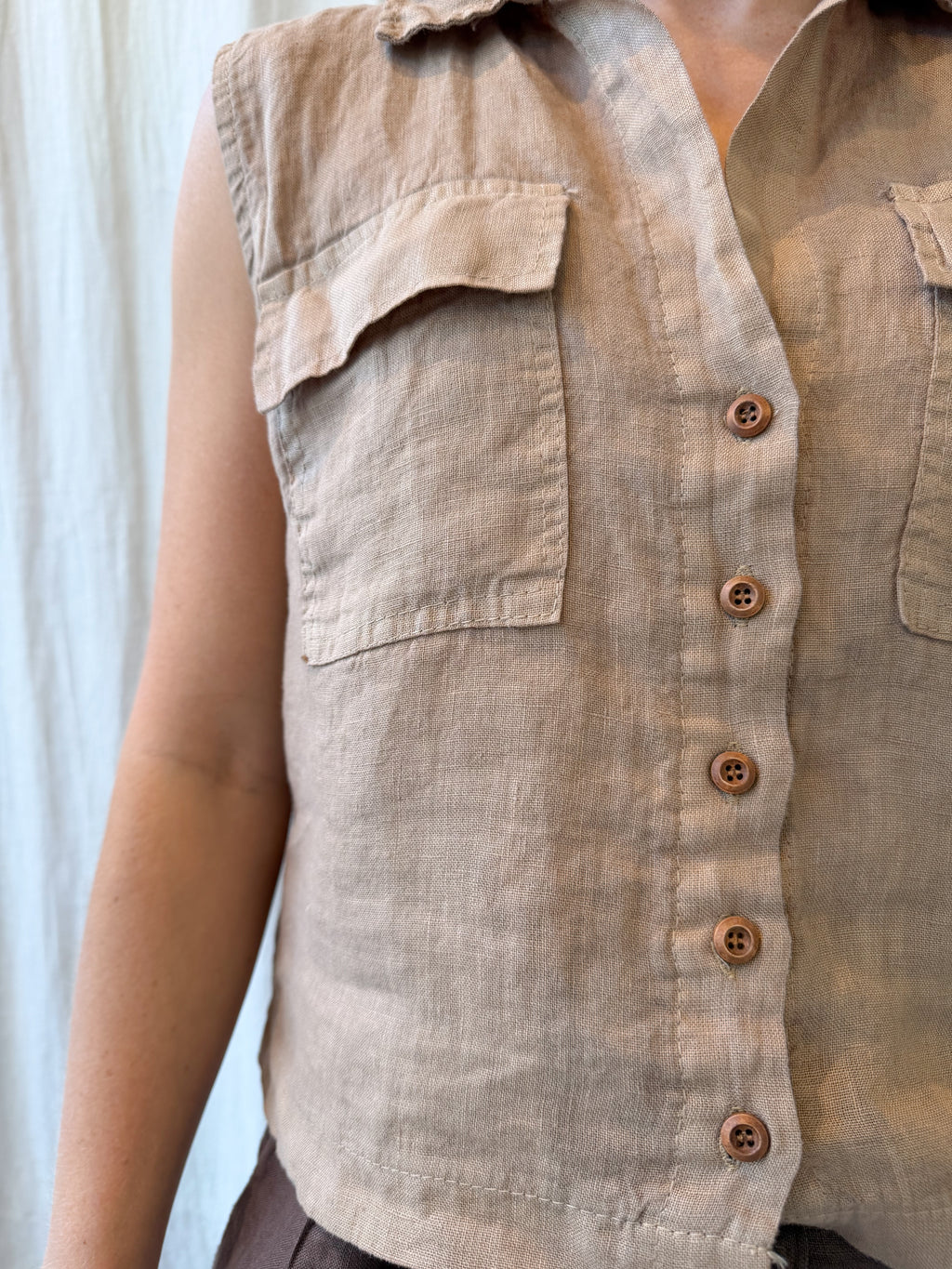 Elba linen top
