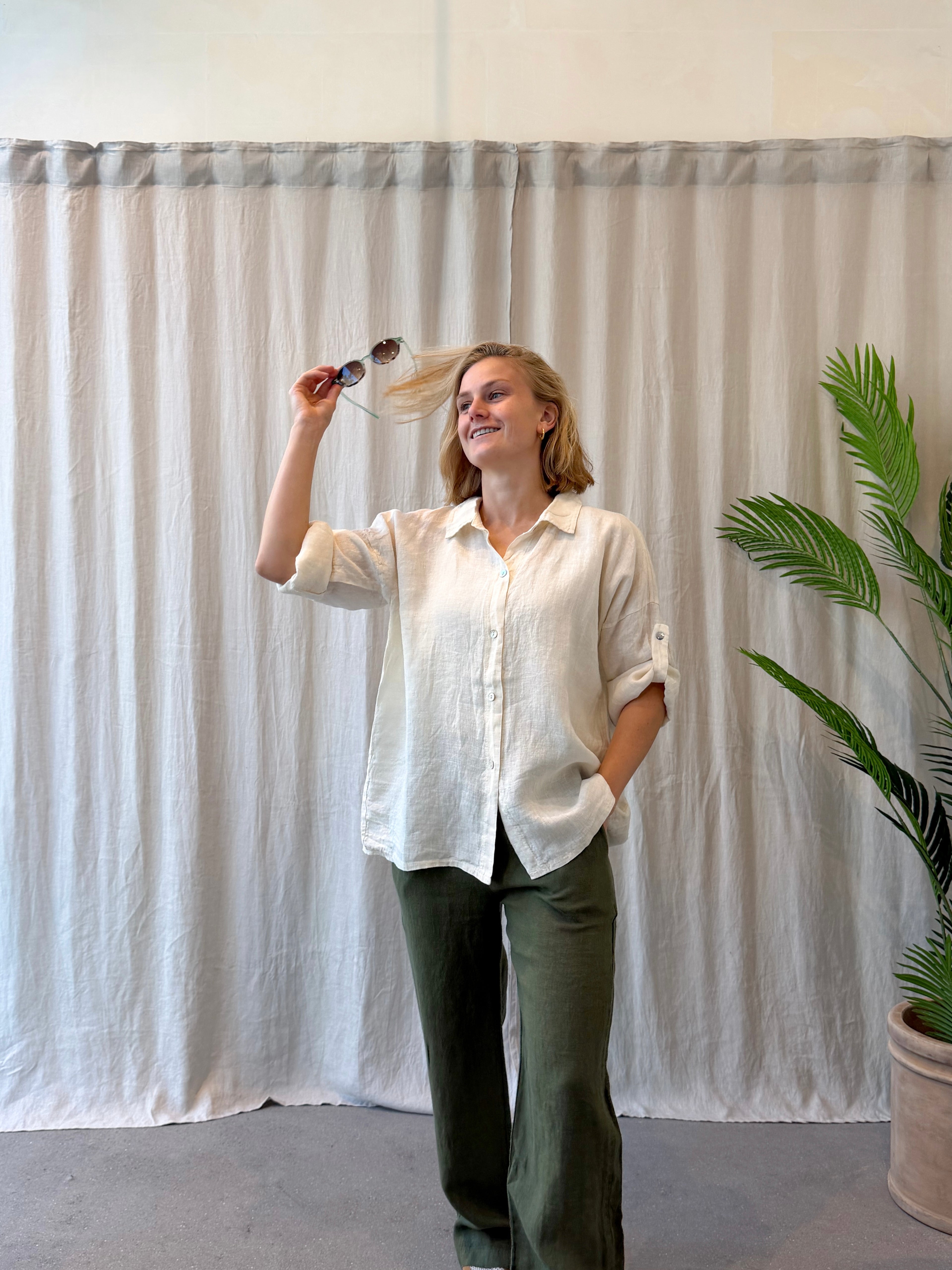Siena linen blouse