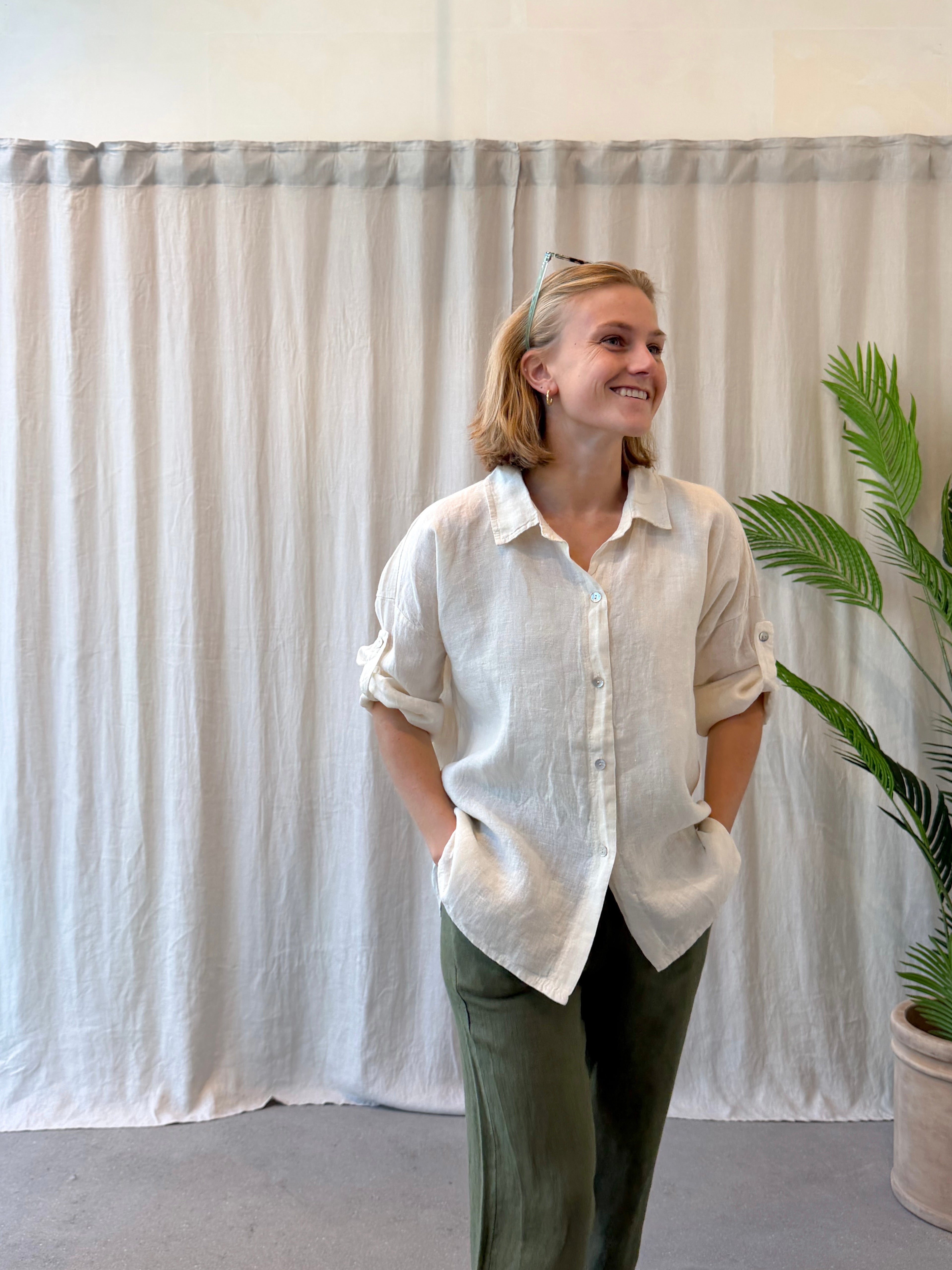 Siena linen blouse