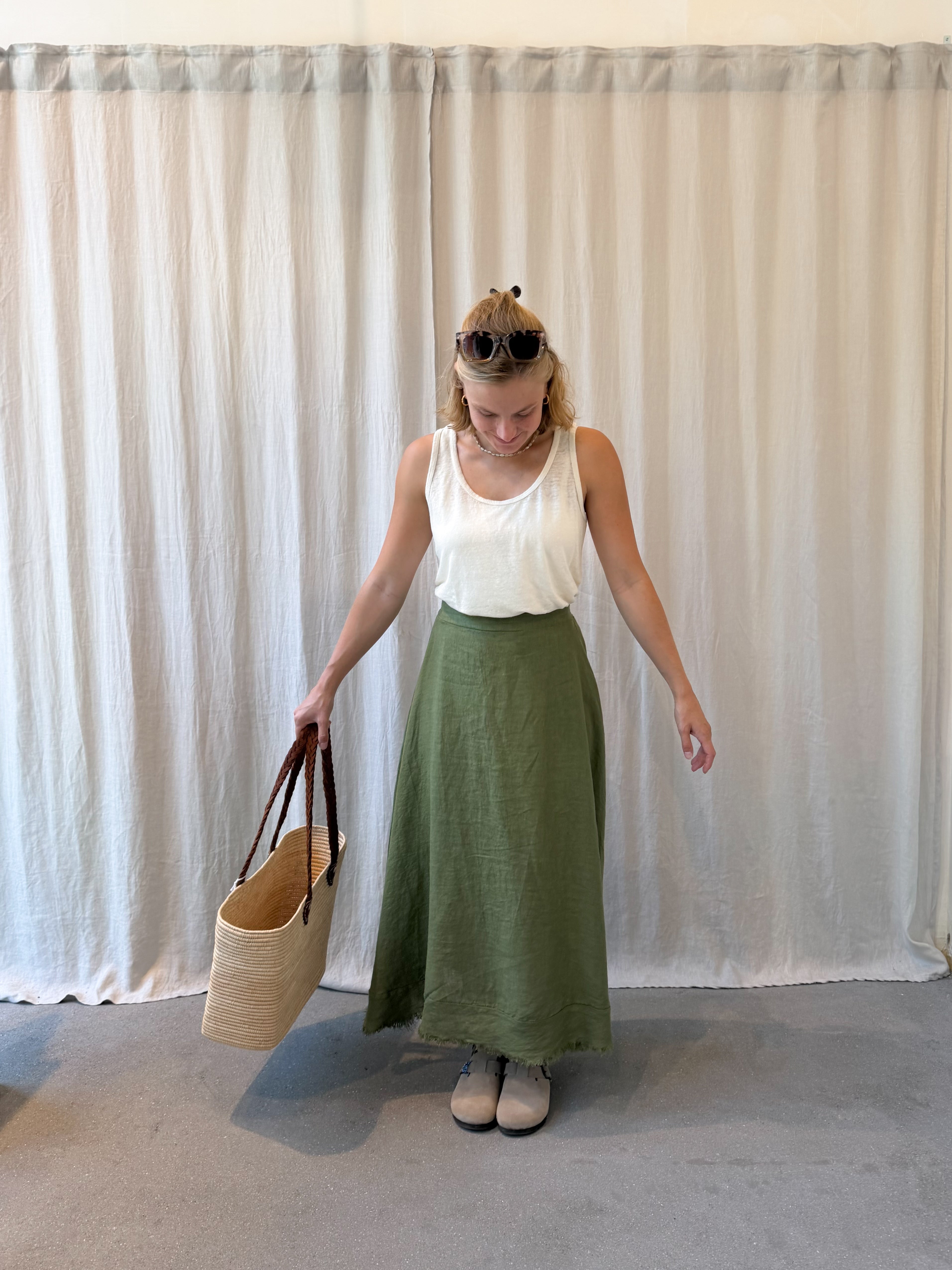 Lerici linen skirt