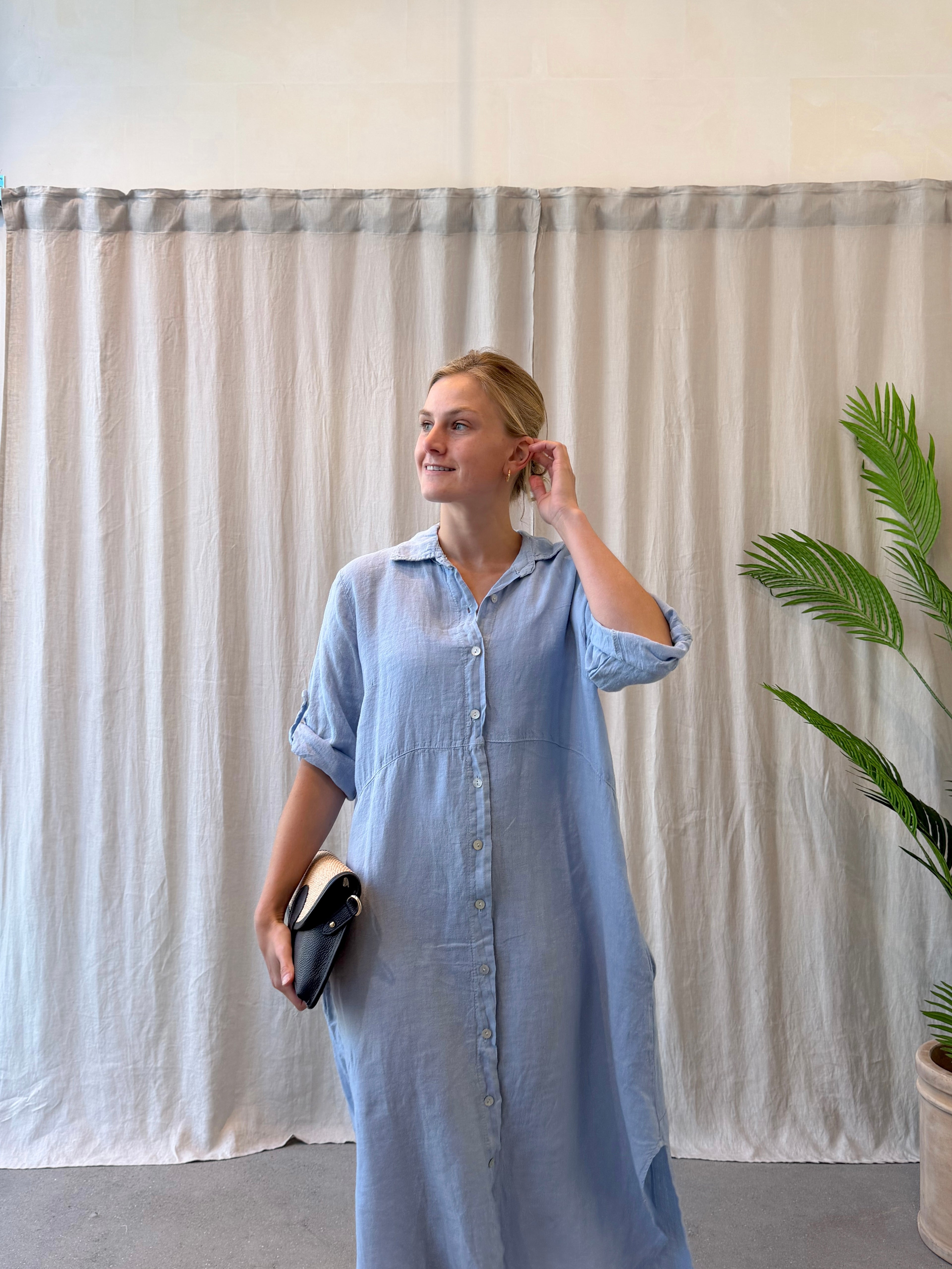 Riomaggiore linen dress