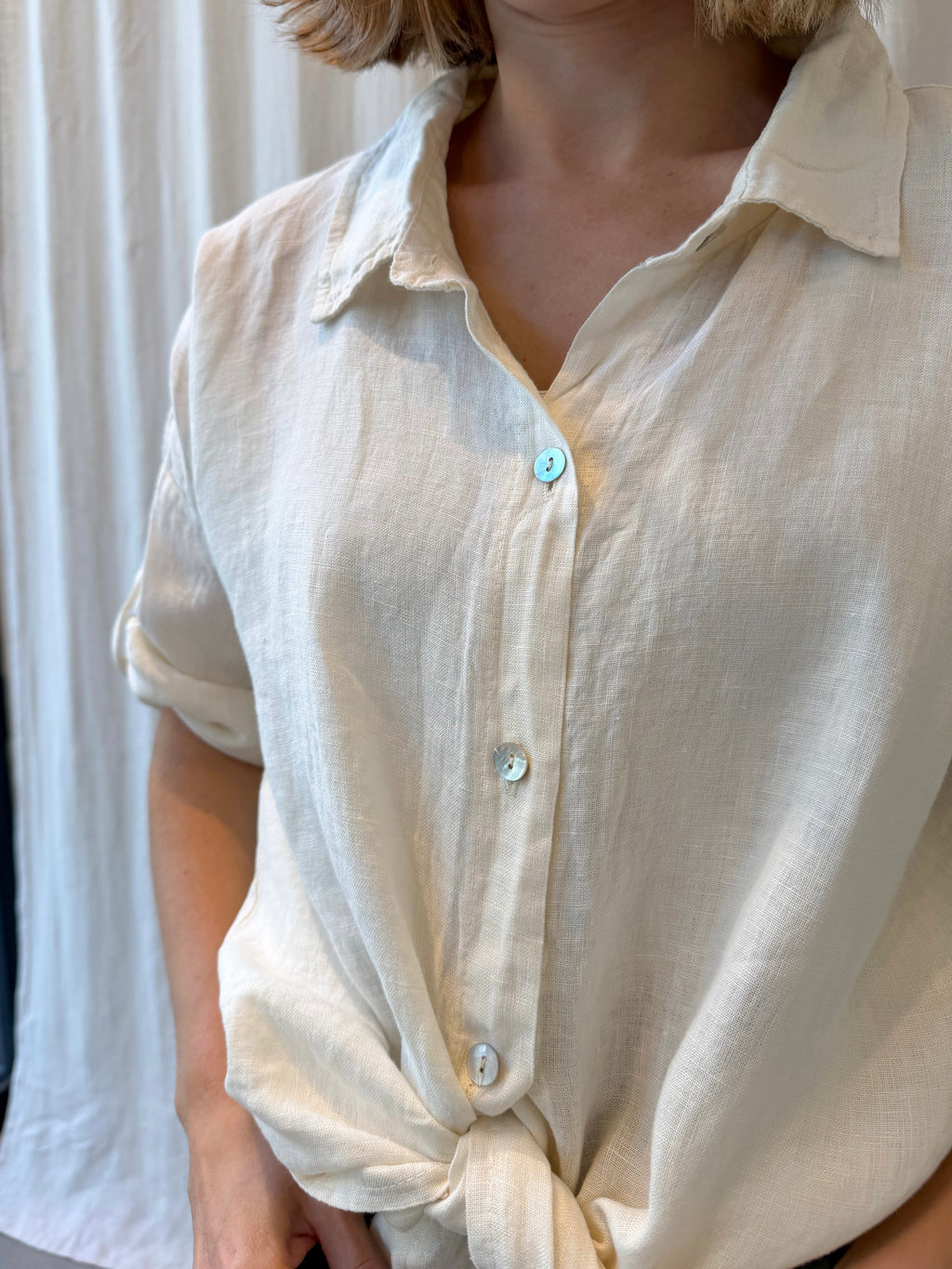 Siena linen blouse