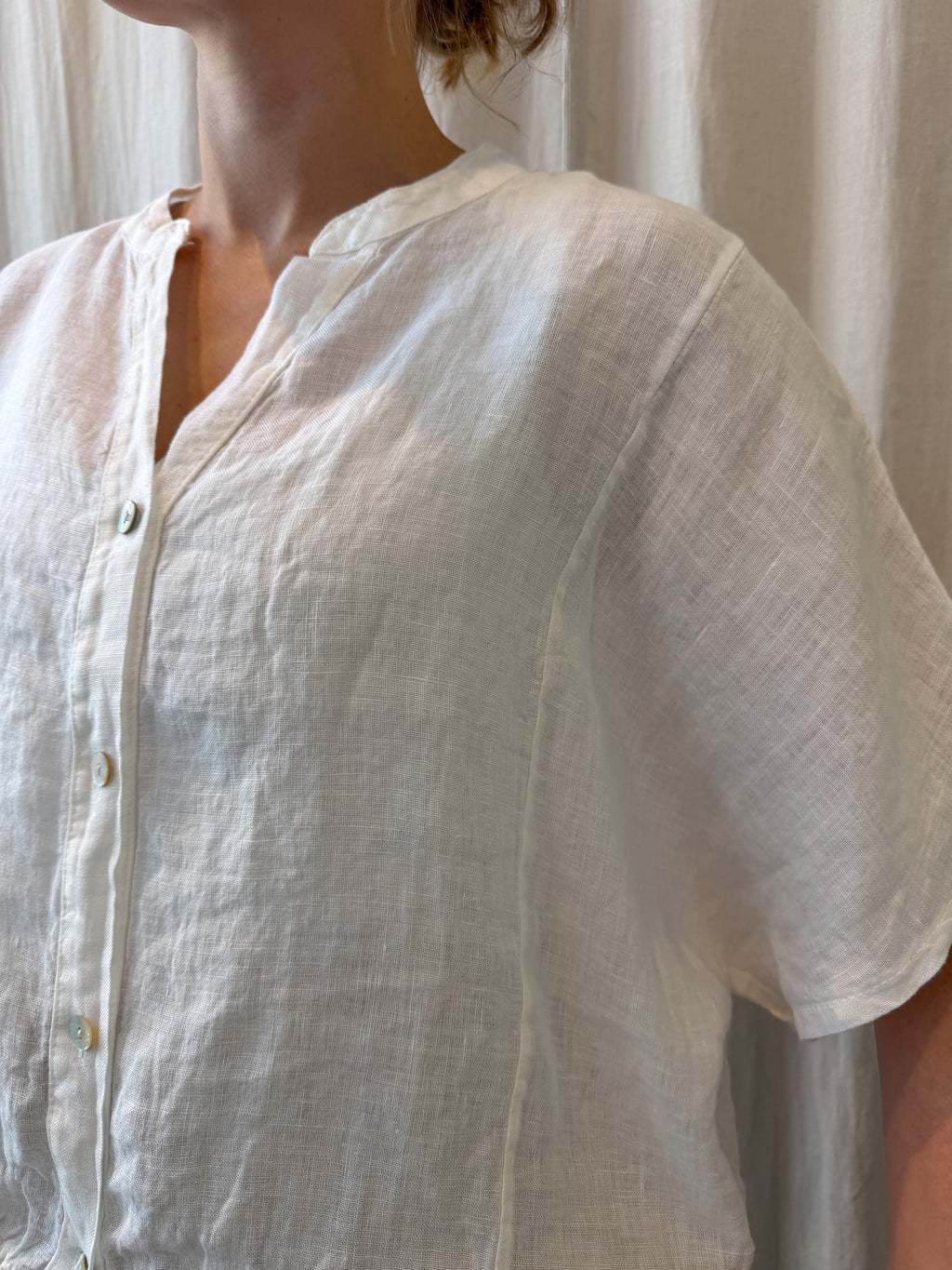 Manarola linen blouse