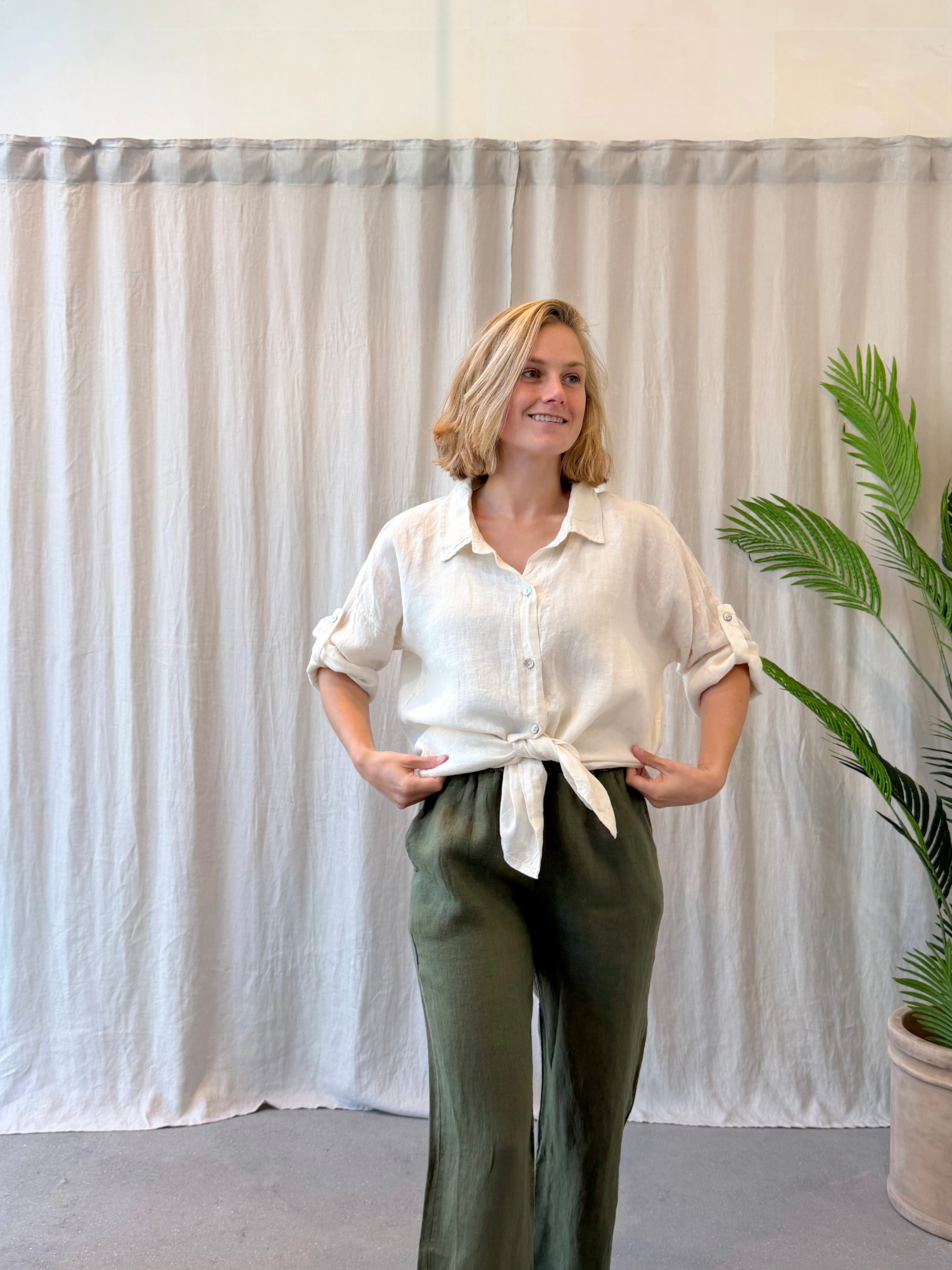 Siena linen blouse