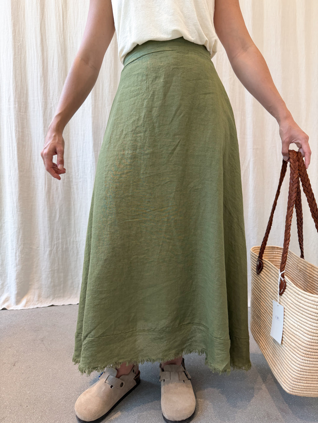 Lerici linen skirt