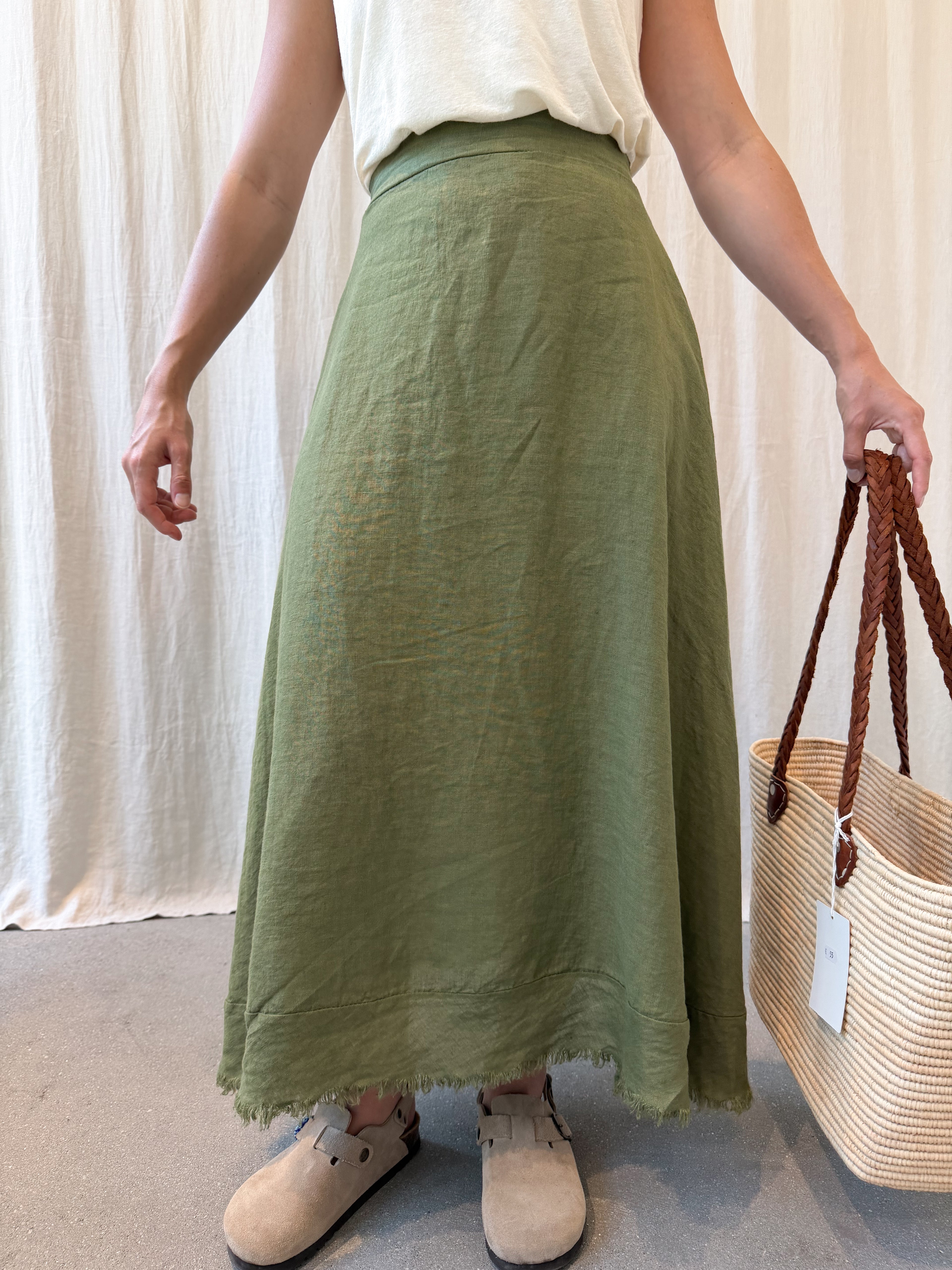 Lerici linen skirt