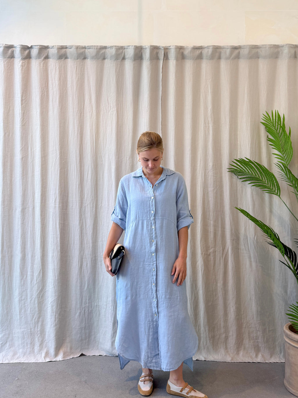 Riomaggiore linen dress