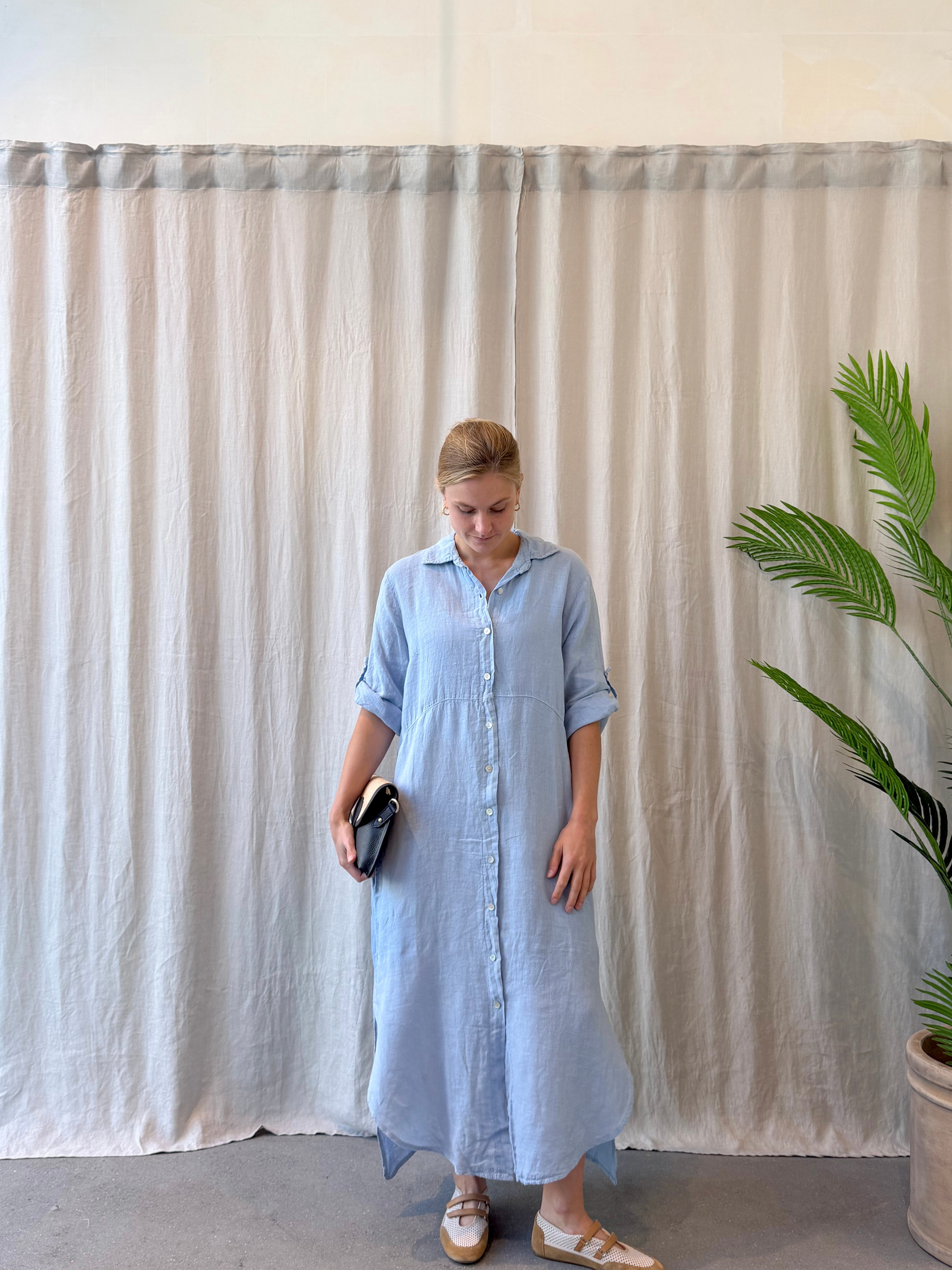 Riomaggiore linen dress