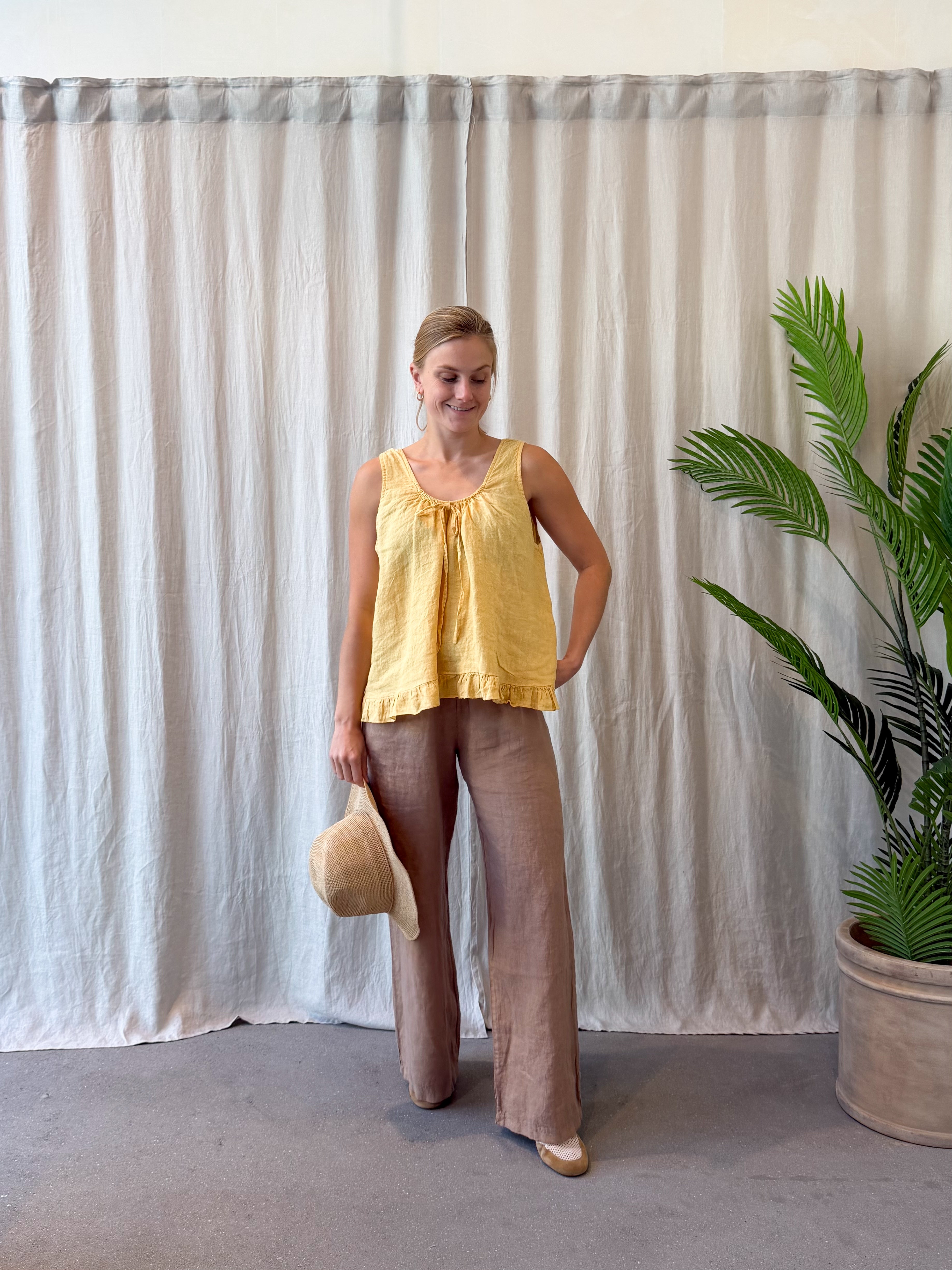 Sicilia linen top