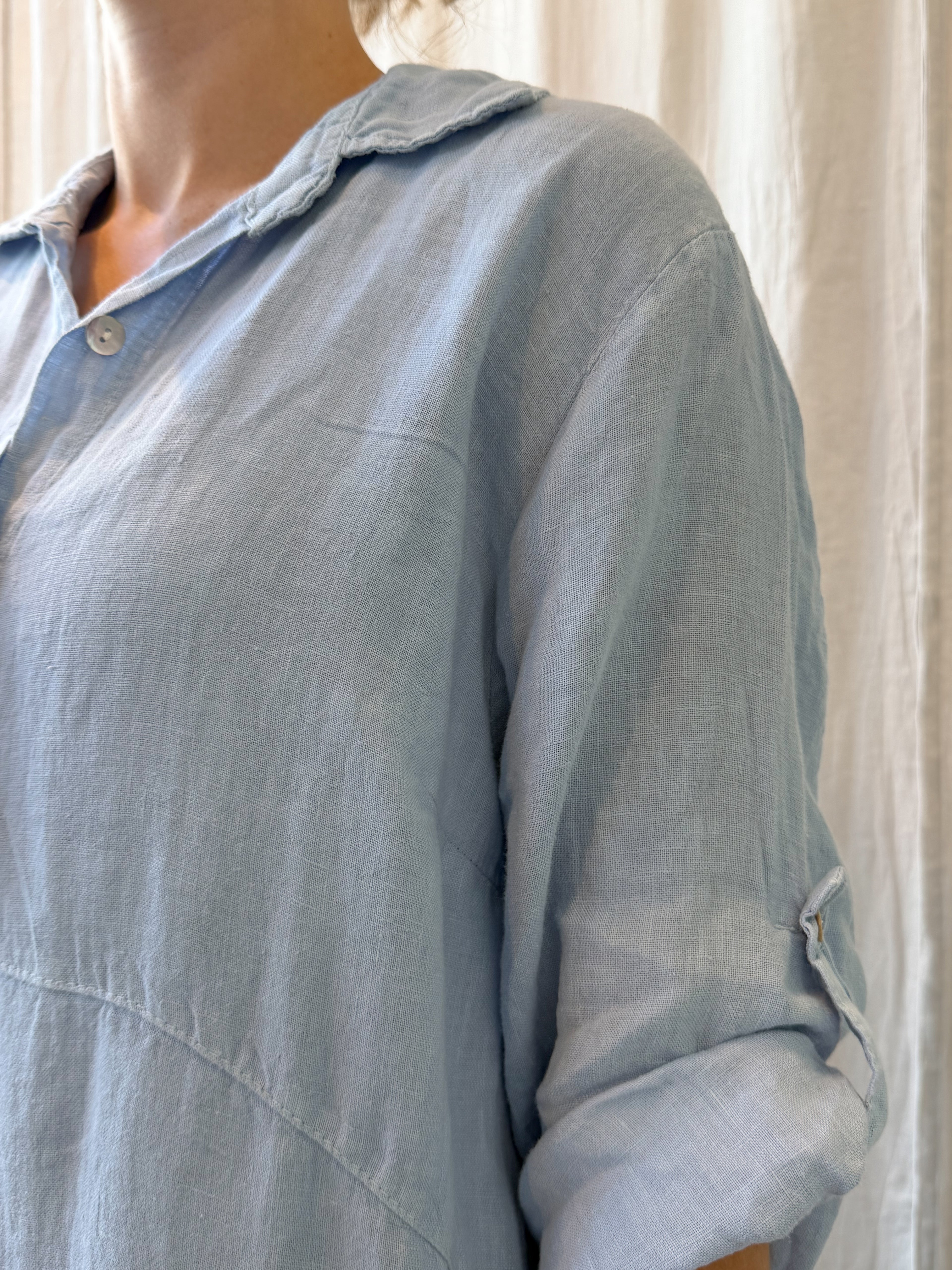 Riomaggiore linen dress