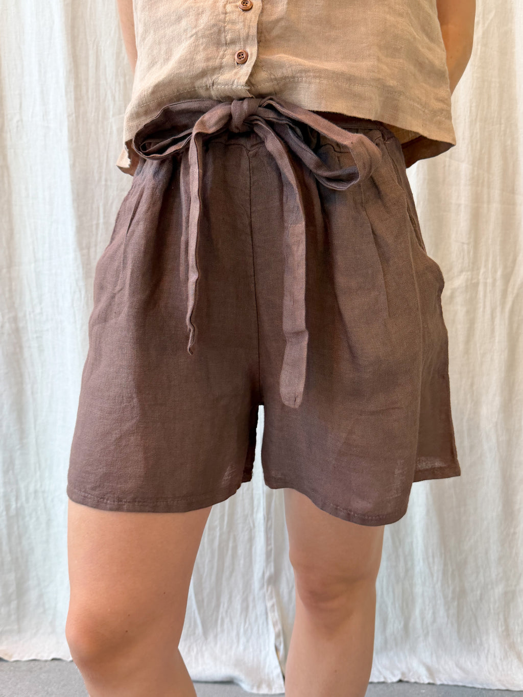 Amalfi linen short