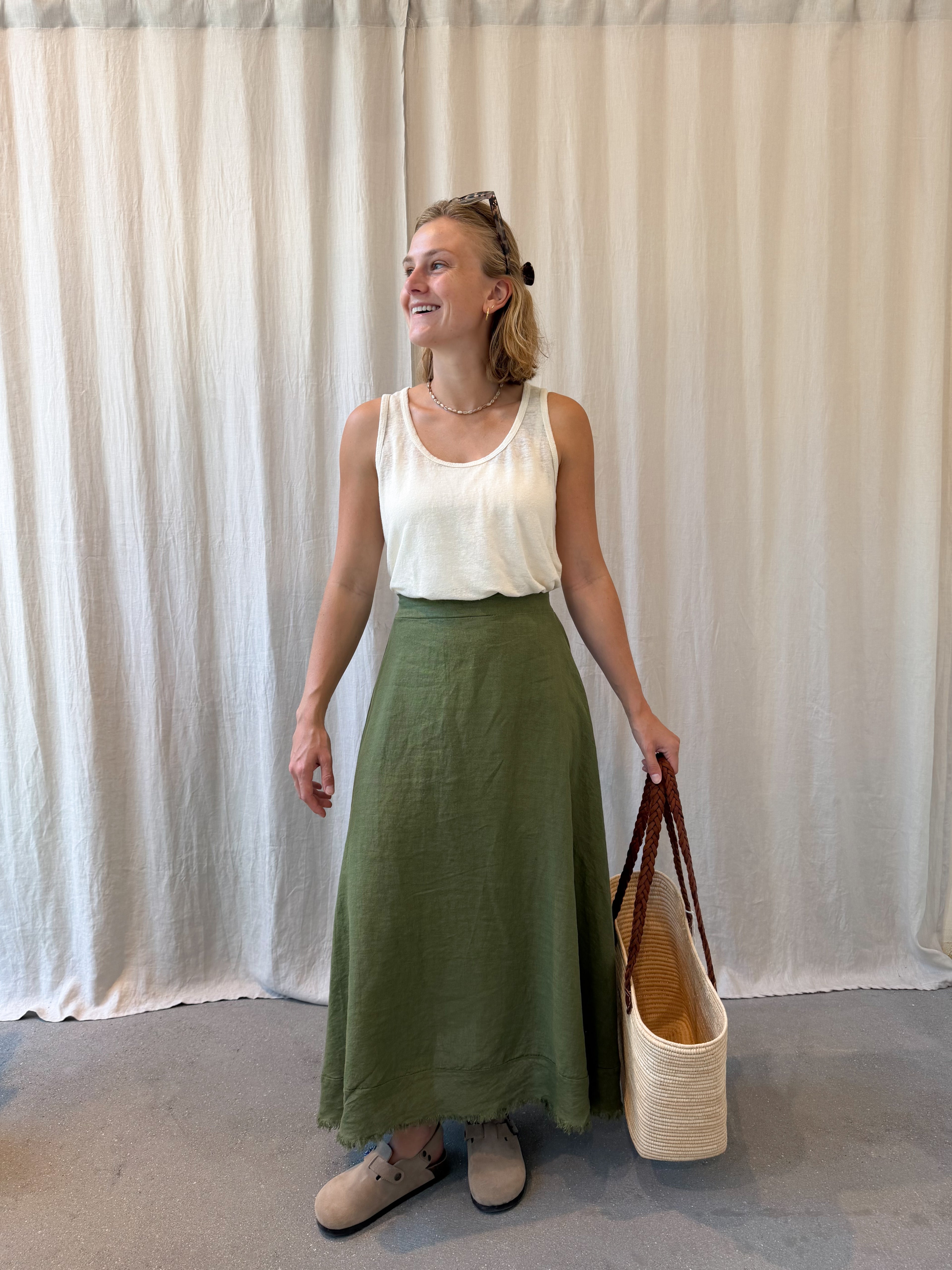 Lerici linen skirt