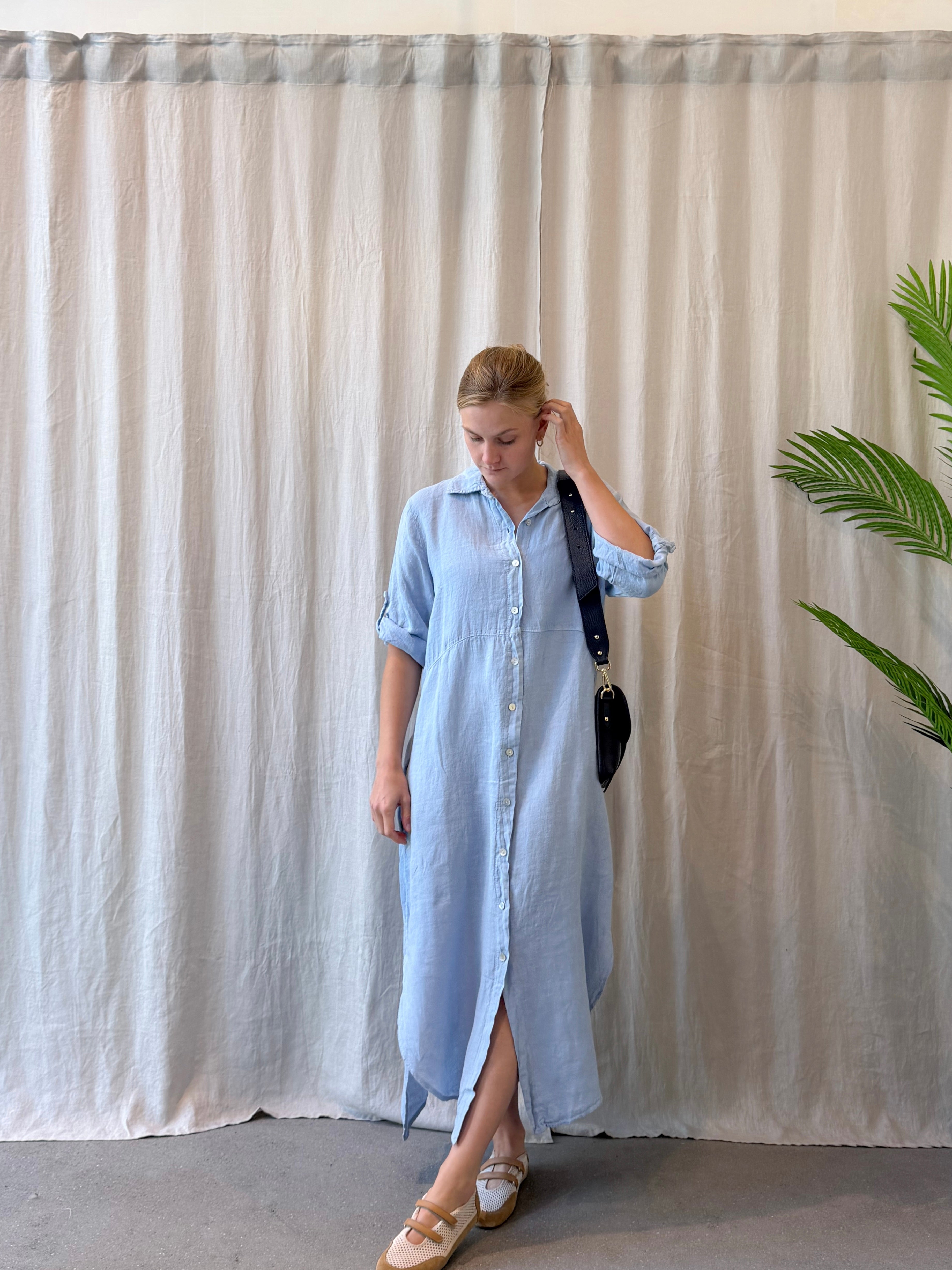 Riomaggiore linen dress
