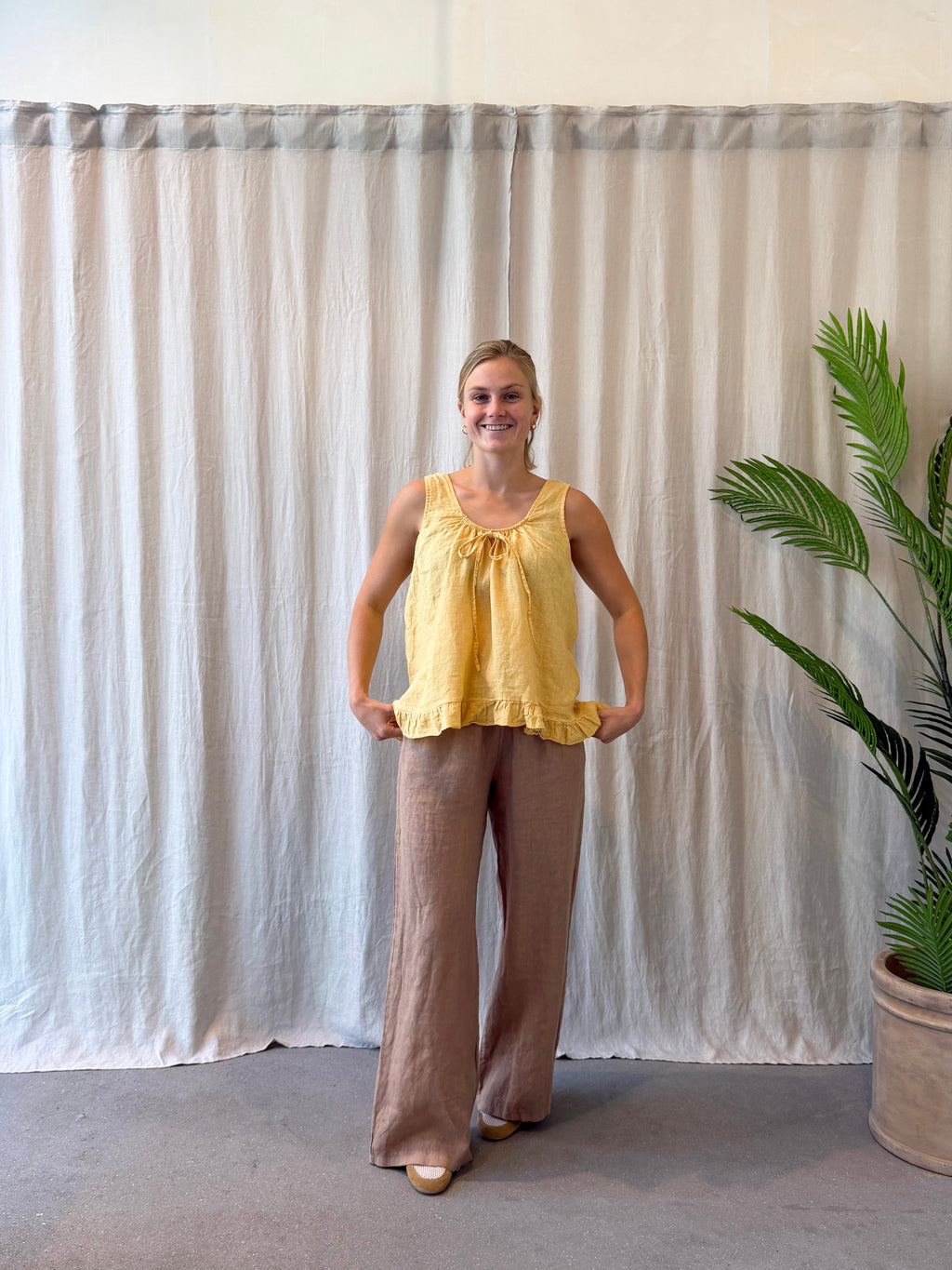 Sicilia linen top