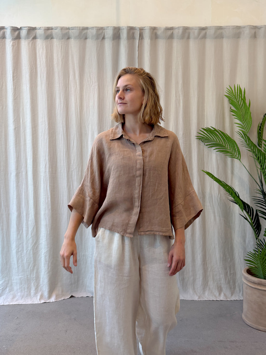 Taormina linen blouse