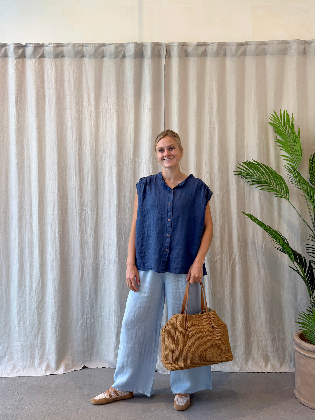 Lecce linen blouse