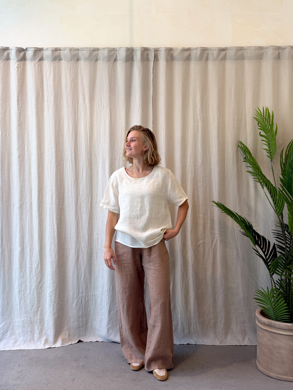 Positano linen pants