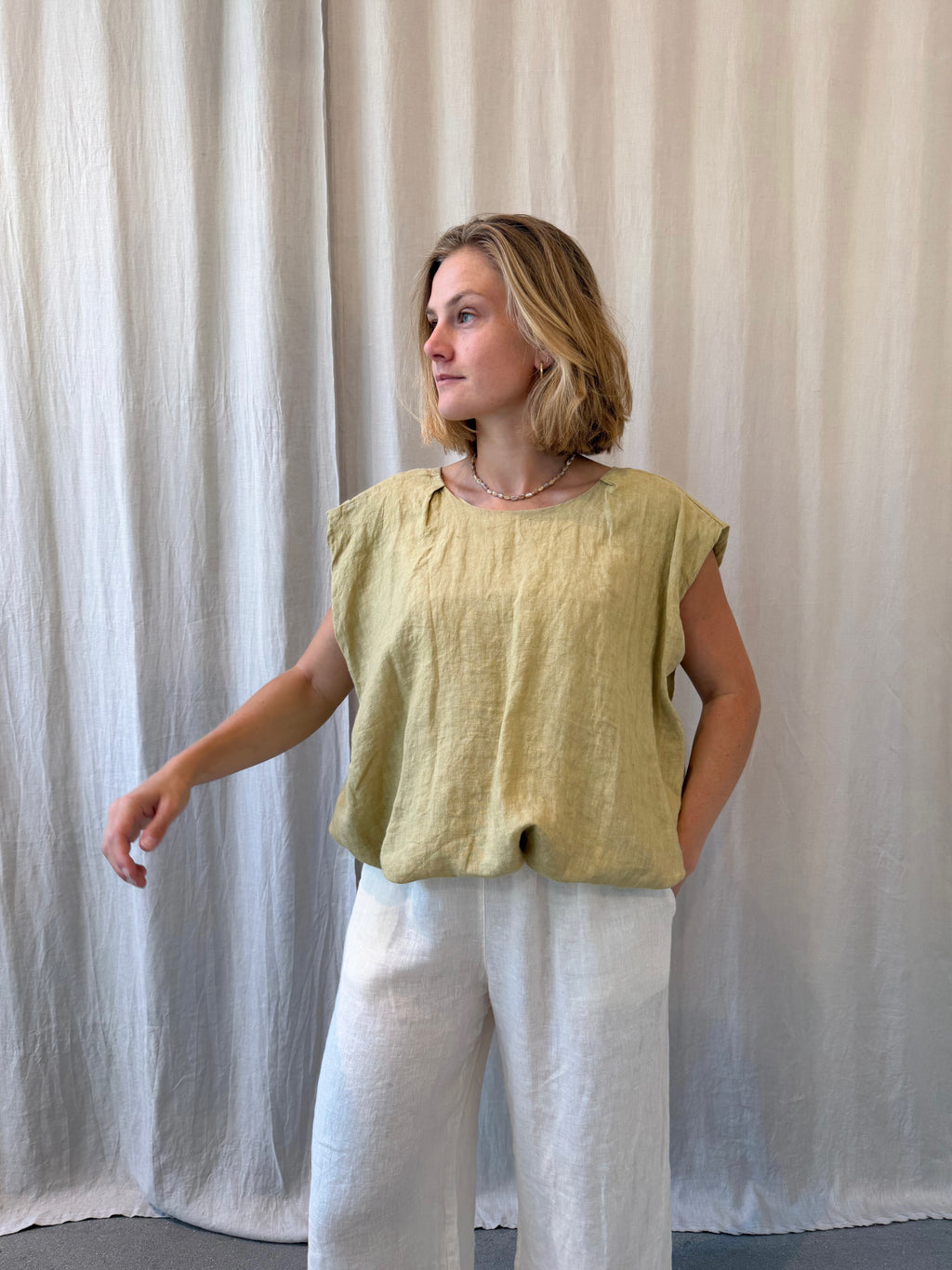 Matera linen top
