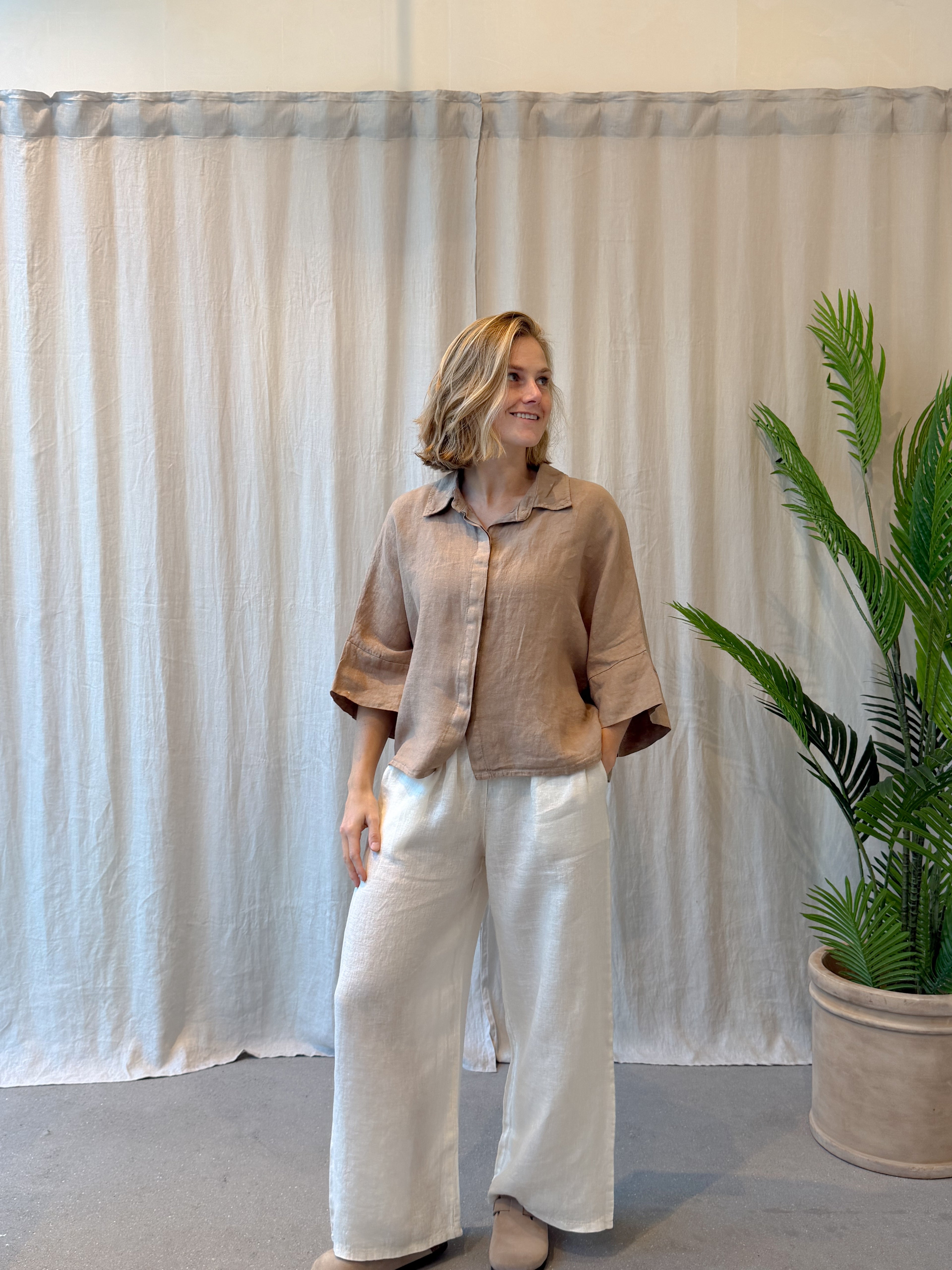 Taormina linen blouse