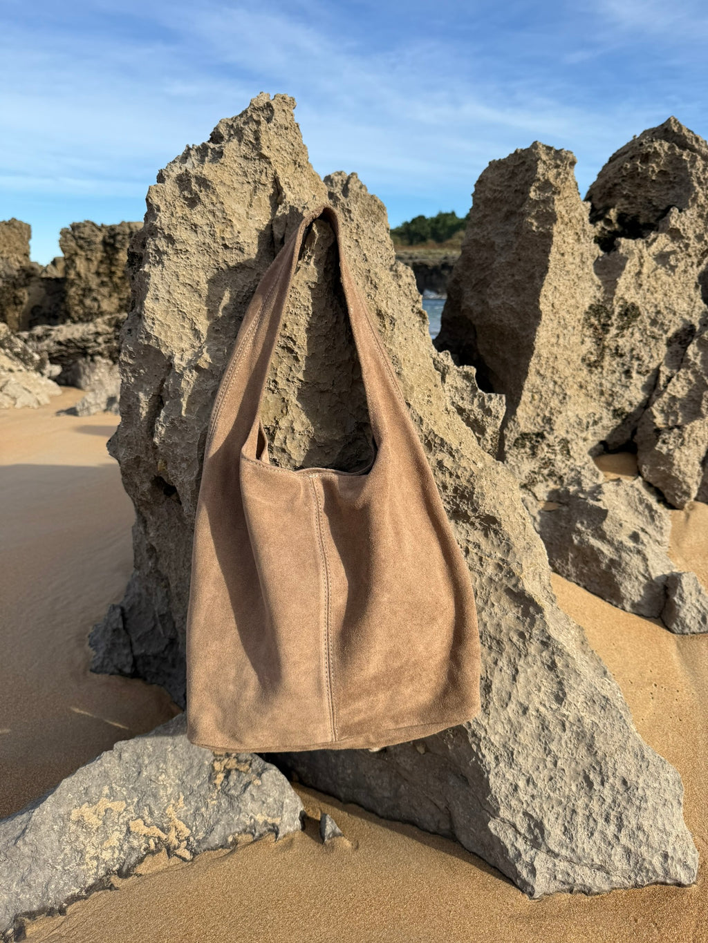 Zumaia Suede Shoulder Bag