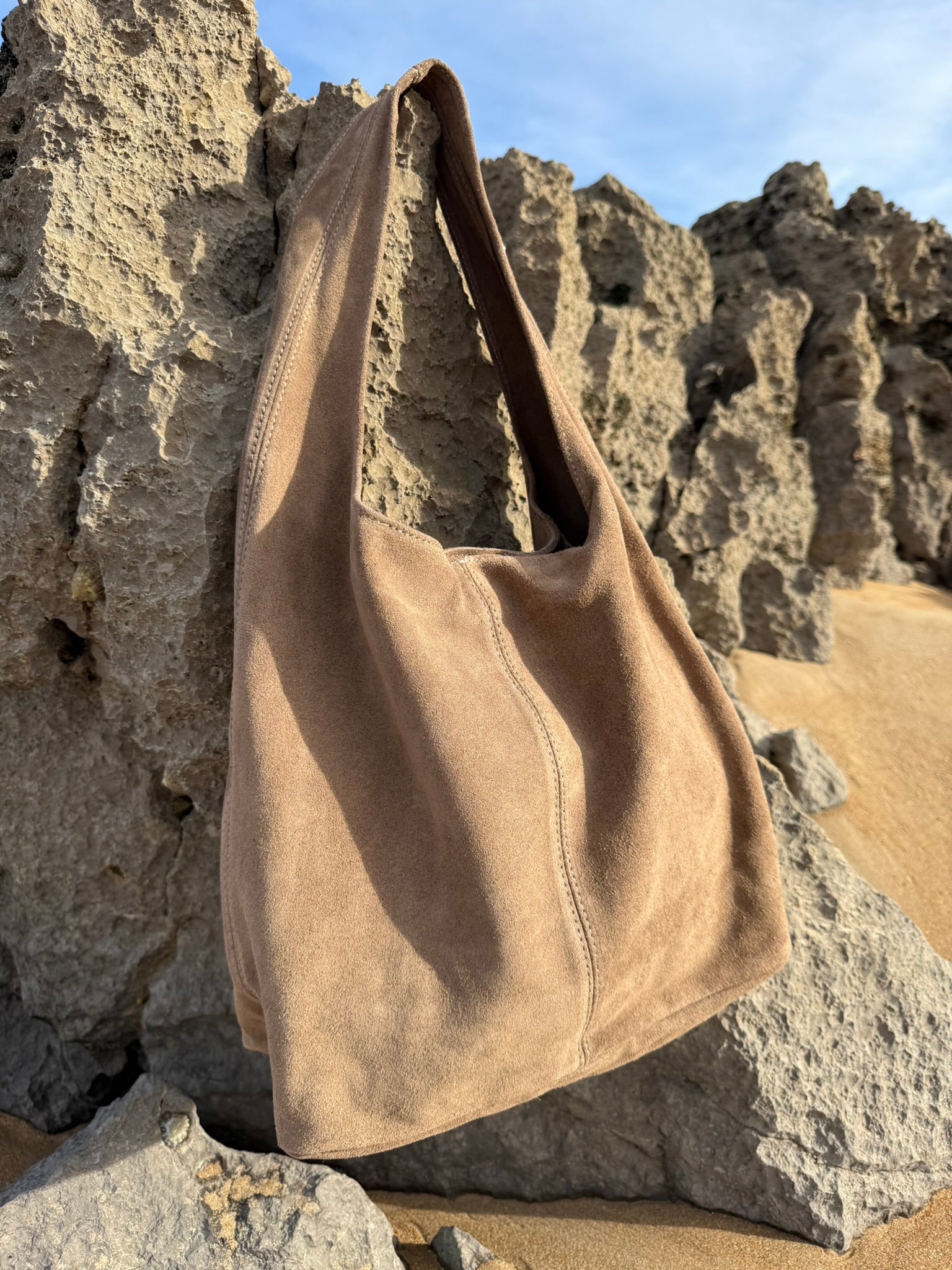 Zumaia Suede Shoulder Bag