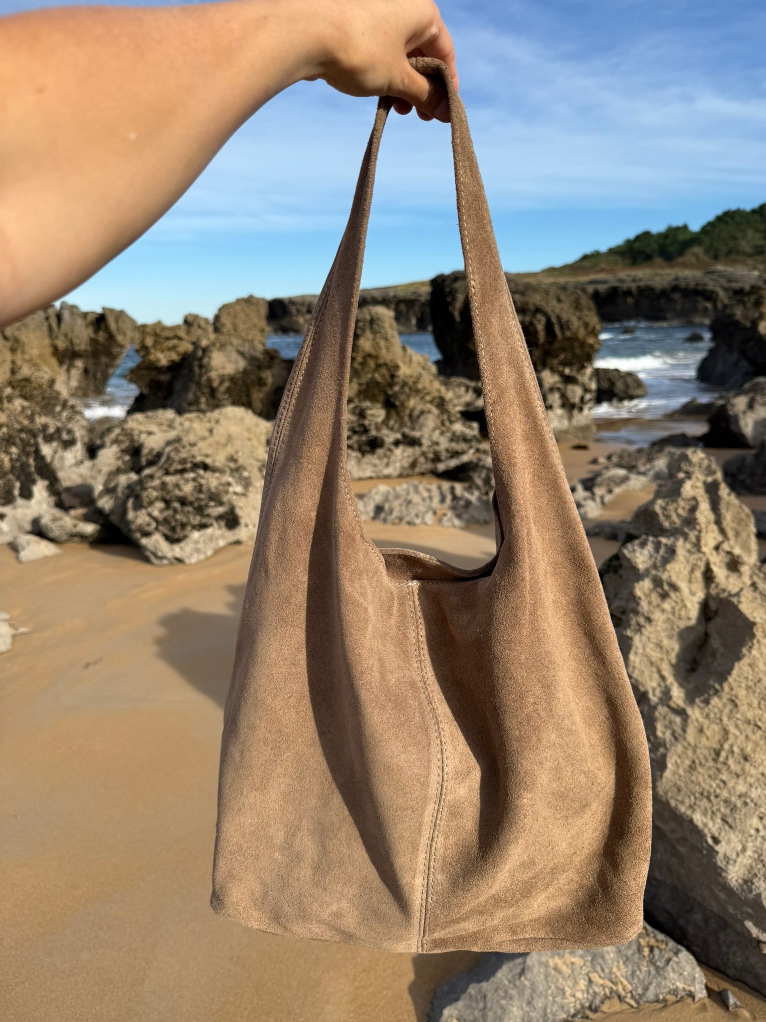 Zumaia Suede Shoulder Bag