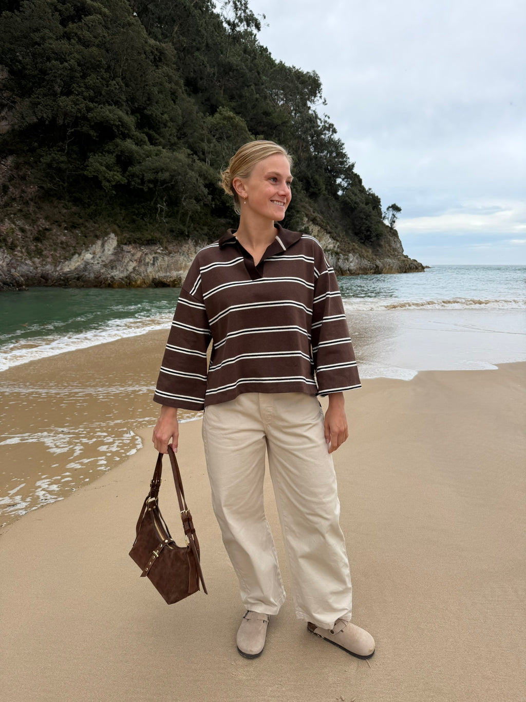 Tazones Suede Shoulder Bag