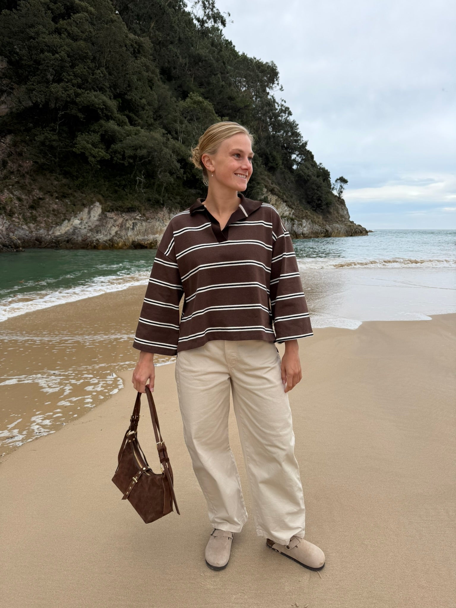 Tazones Suede Shoulder Bag