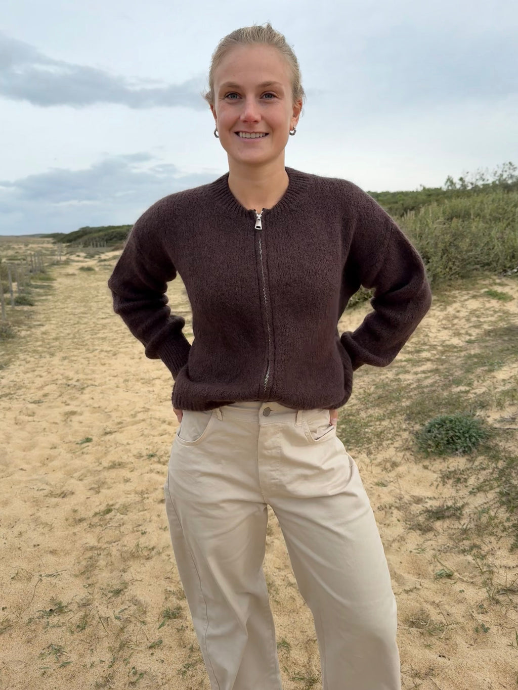 Contis Cardigan Zip Mohair