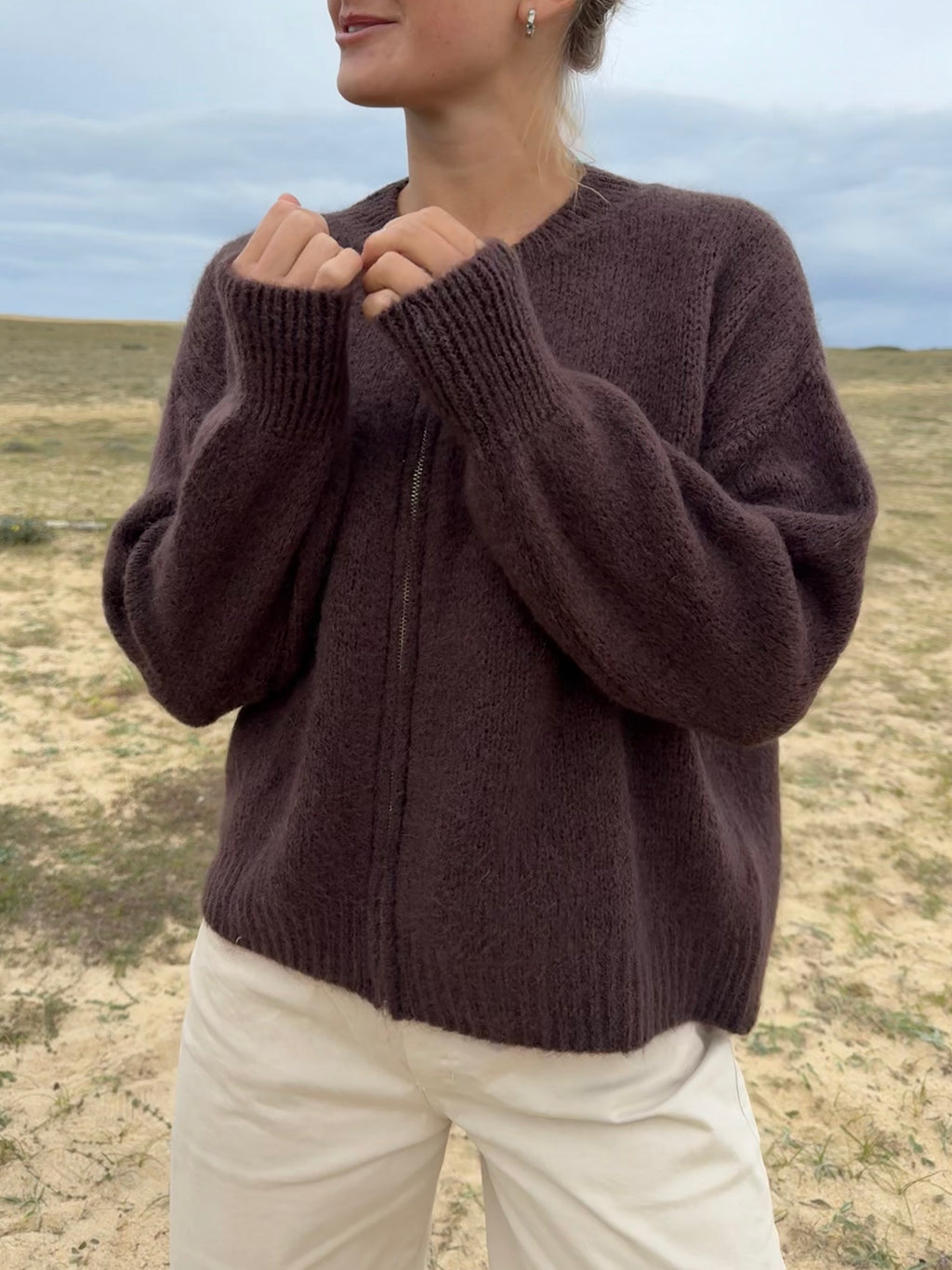 Contis Cardigan Zip Mohair