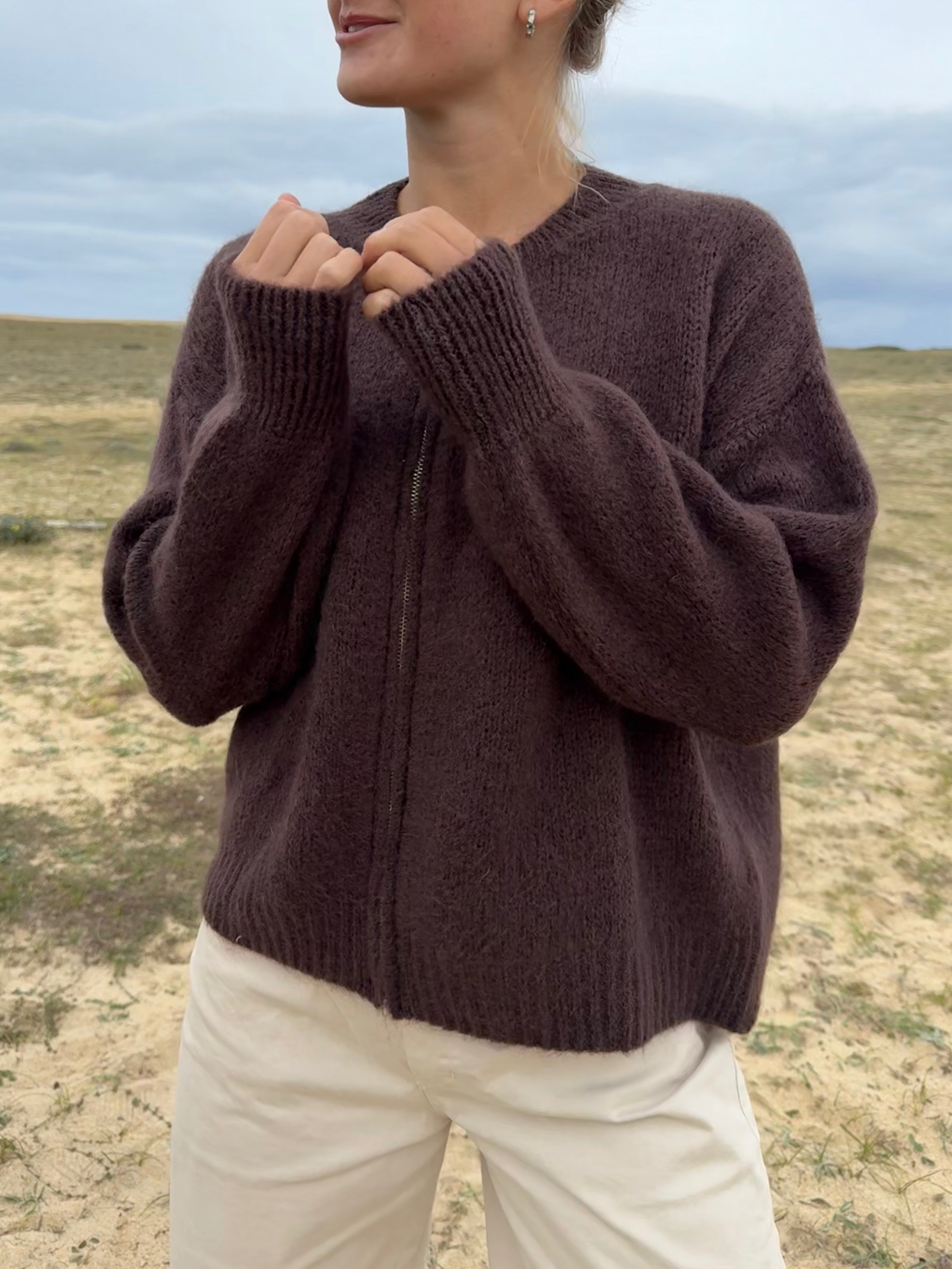 Contis Cardigan Zip Mohair