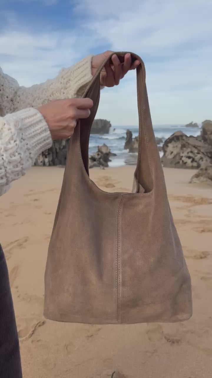 Zumaia Suede Shoulder Bag